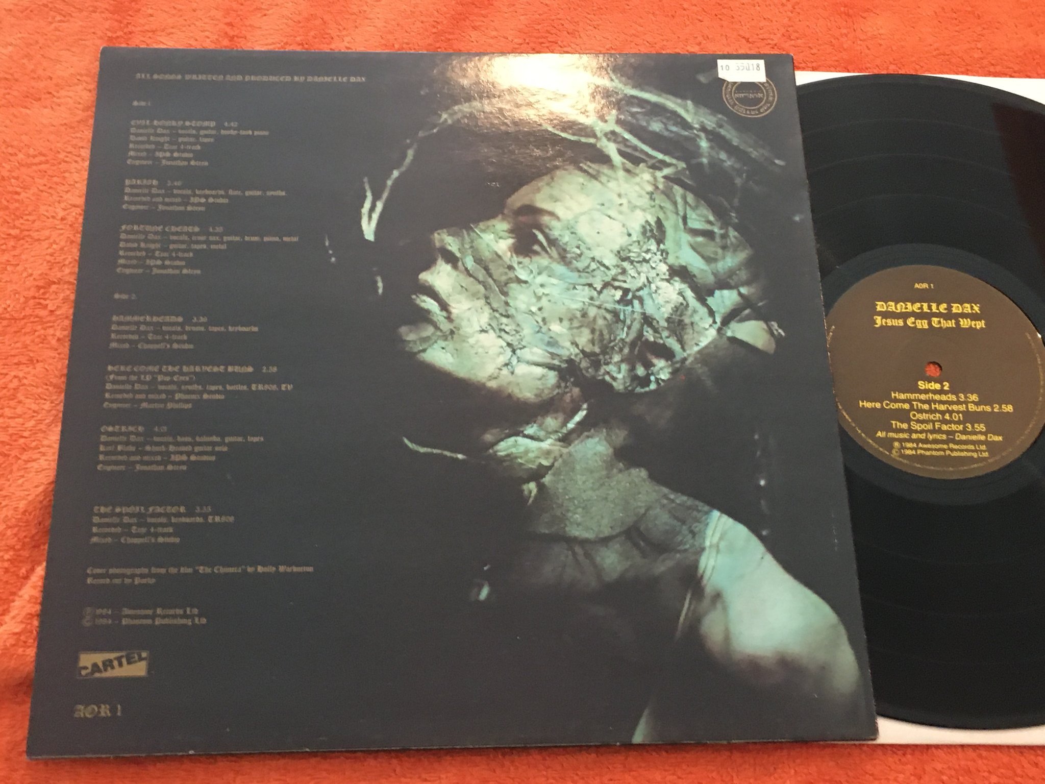 Omslagsbild för skivan DANIELLE DAX jesus egg that wept LP -84 UK AWESOME AOR 1