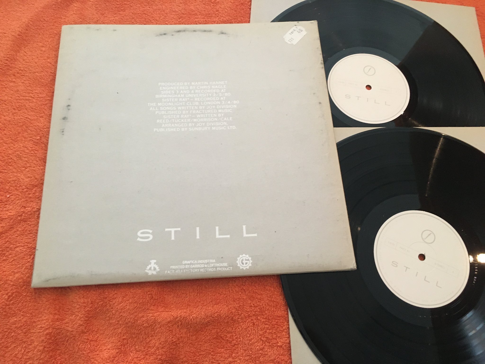 Omslagsbild för skivan JOY DIVISION still 2xLP -79 UK FACTORY FACT 40