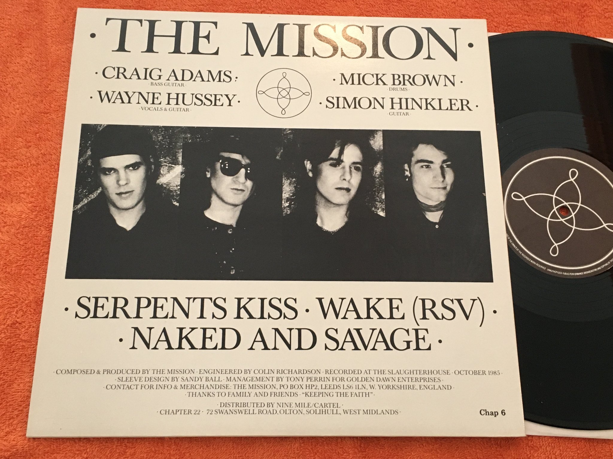 Omslagsbild för skivan THE MISSION - I 12"SINGLE -86 UK CHAPTER 22 CHAP 6