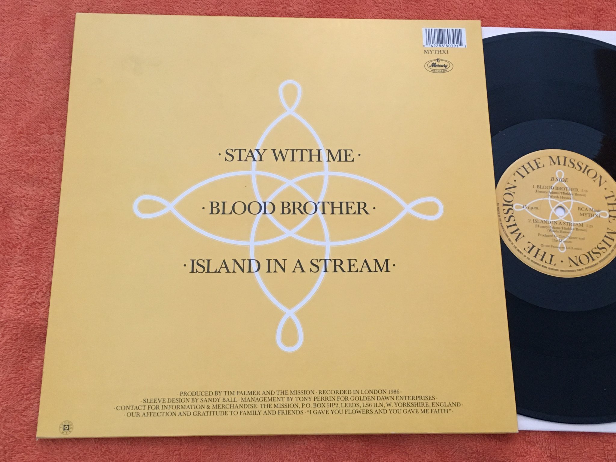 Omslagsbild för skivan THE MISSION - III 12"SINGLE -86 RCA MUSIC MYTHX1