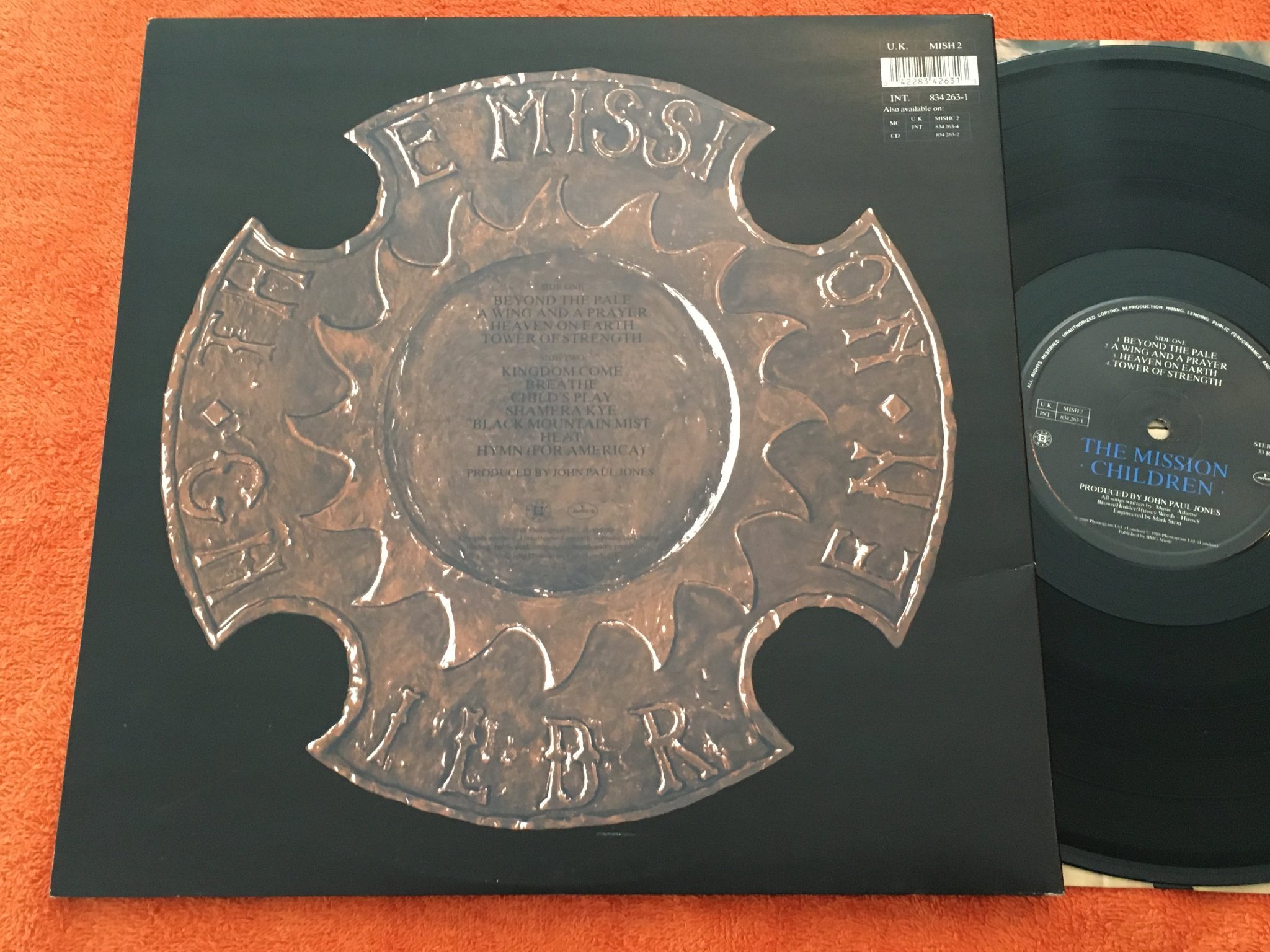 Omslagsbild för skivan THE MISSION children LP -88 MERCURY 834 263-1