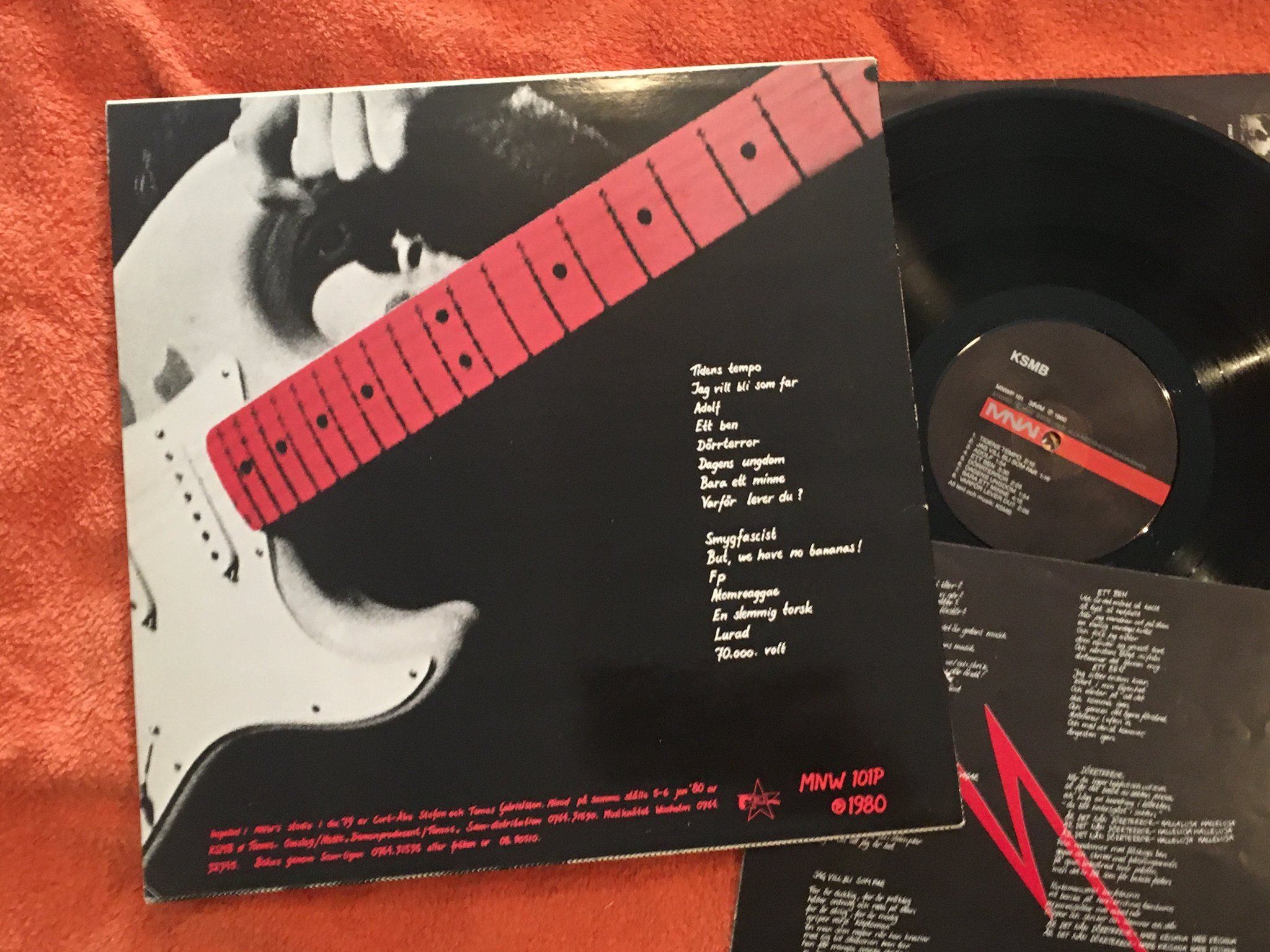 Omslagsbild för skivan KSMB s/t LP -80 Swe MNW MNWP 101 