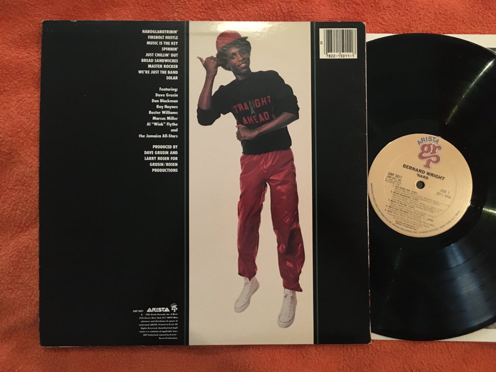 Omslagsbild för skivan BERNARD WRIGHT nard LP -81 US ARISTA GRP 5011 Dr Dre sampling GRYM!!!