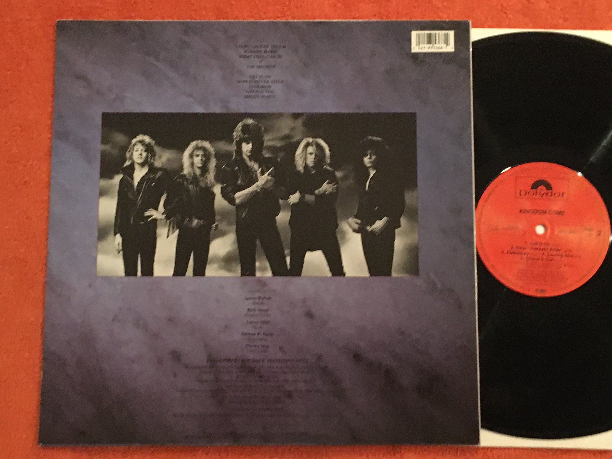 Omslagsbild för skivan KINGDOM COME s/t LP -88 Ger POLYDOR 835 368-1