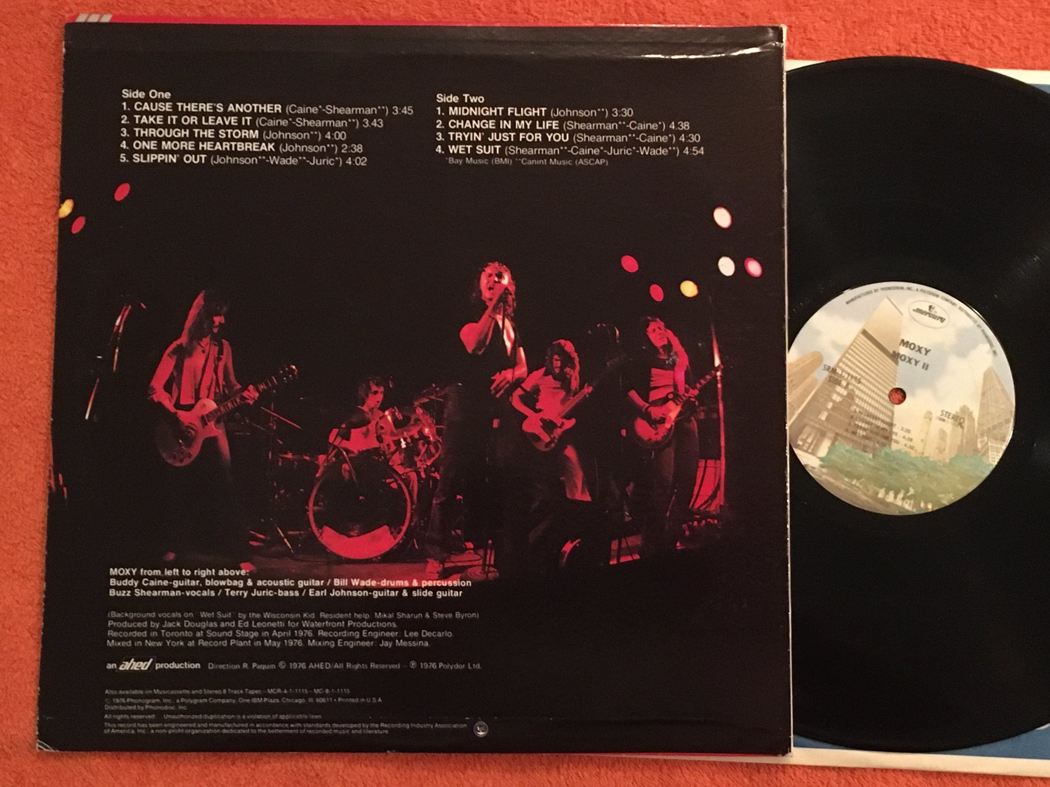 Omslagsbild för skivan MOXY Moxy II LP -76 US MERCURY SRM-1-1115