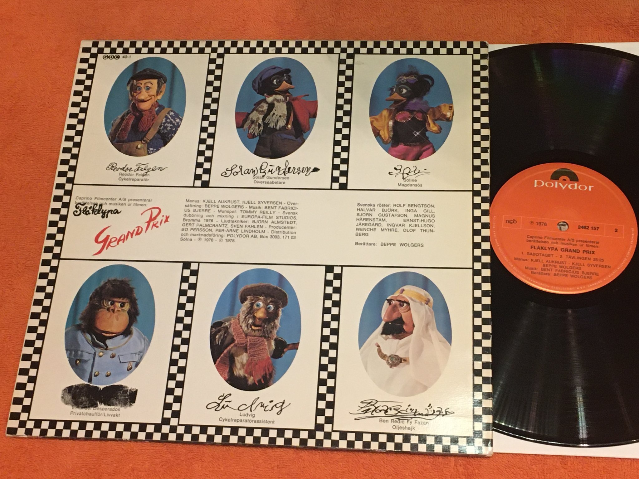 Omslagsbild för skivan Soundtrack FLÅKLYPA GRAND PRIX LP -76 Swe POLYDOR 2462157