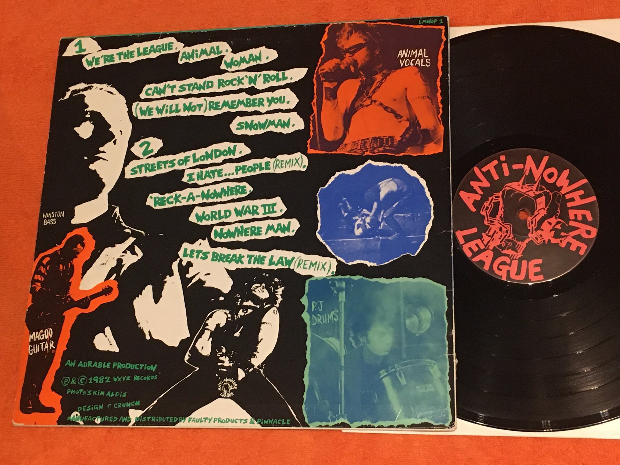 Omslagsbild för skivan ANTI-NOWHERE LEAGUE We Are...The League LP -82 UK WXYZ LMNOP-1?