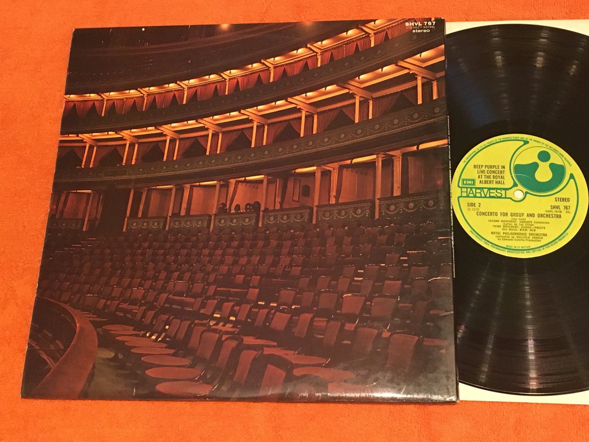 Omslagsbild för skivan DEEP PURPLE & the R.P.O.  LP -69/71 UK HARVEST SHVL 767