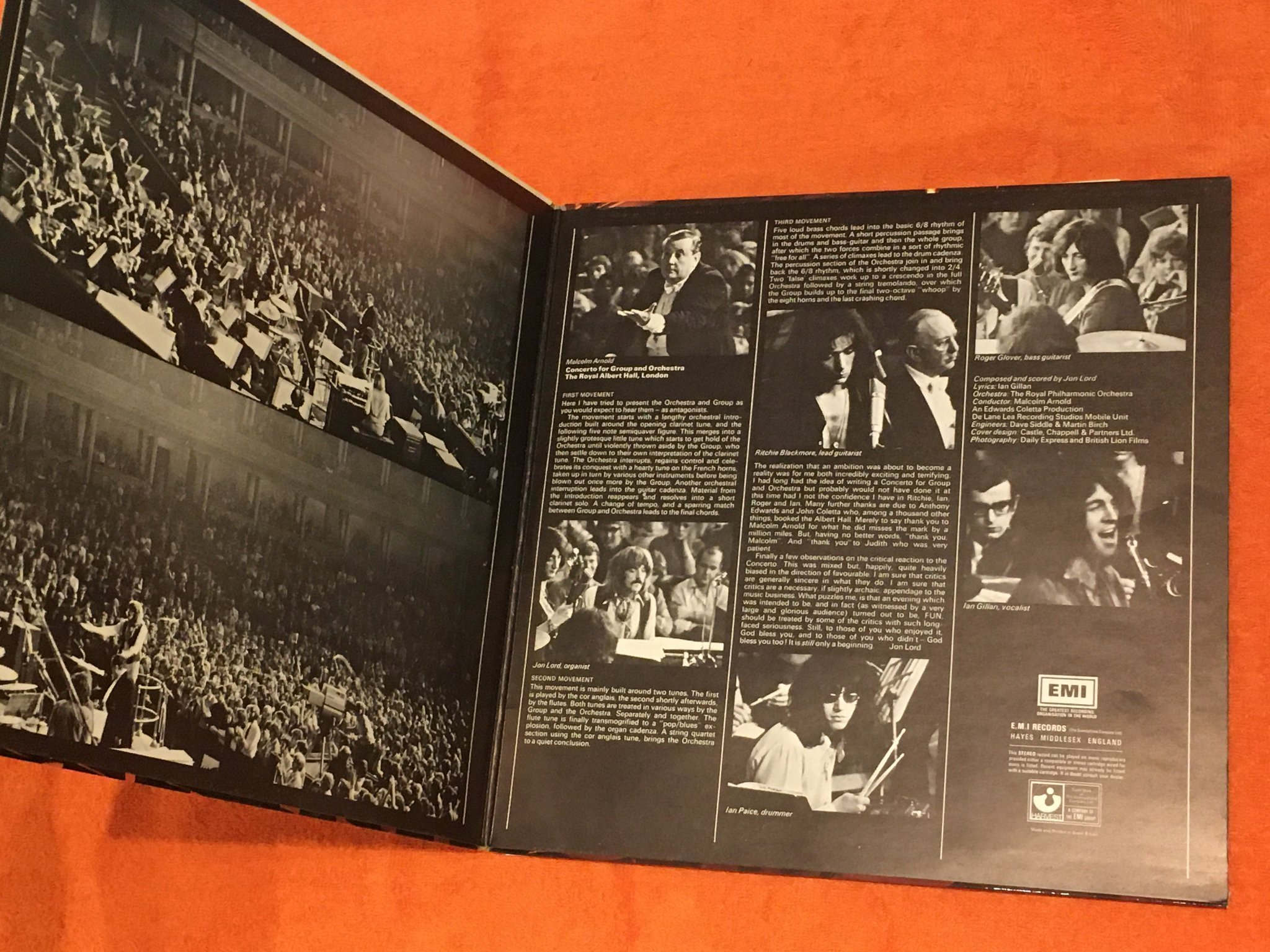 Omslagsbild för skivan DEEP PURPLE & the R.P.O.  LP -69/71 UK HARVEST SHVL 767