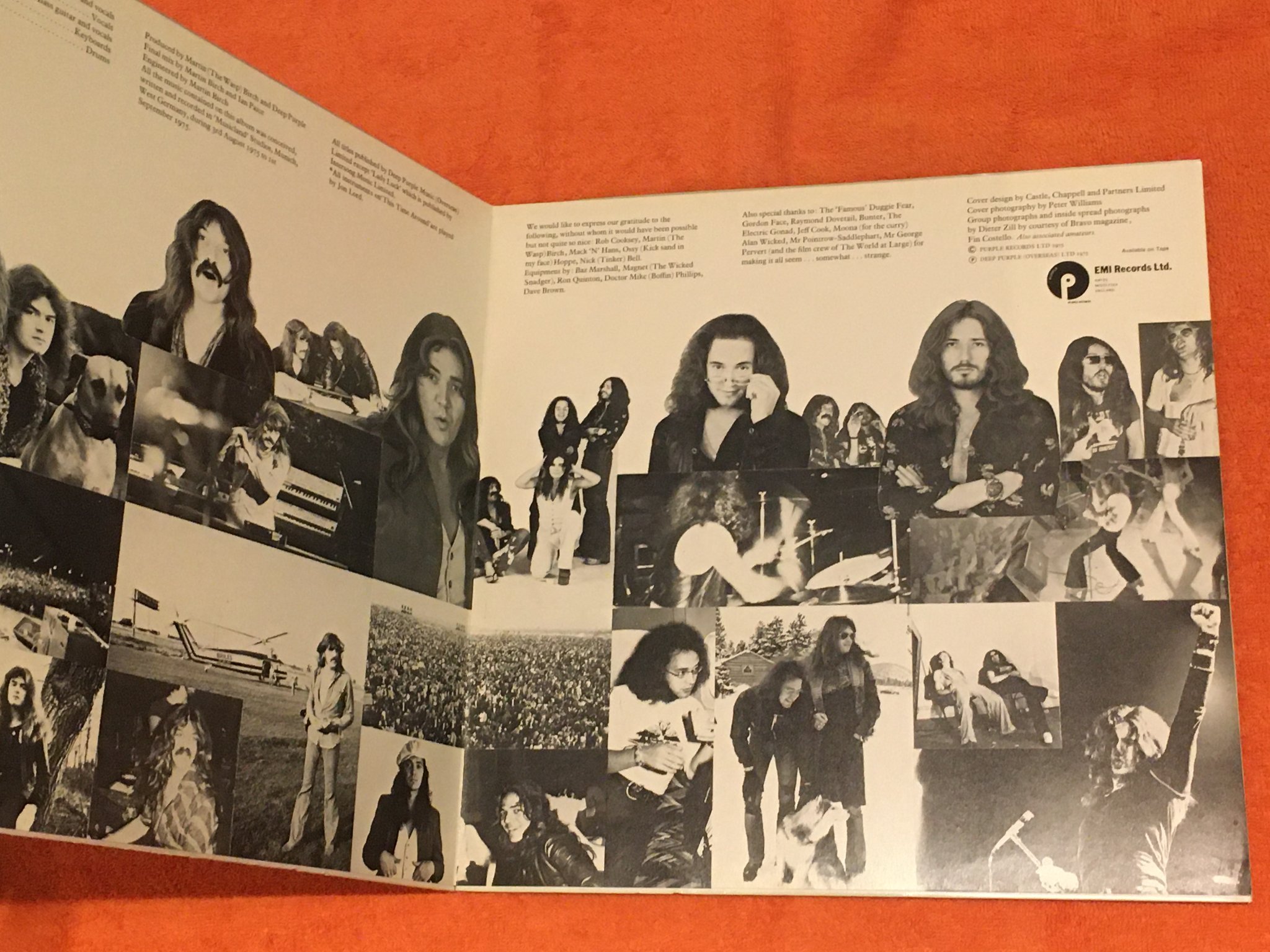 Omslagsbild för skivan DEEP PURPLE come taste the band LP -75 PURPLE TPSA 7515