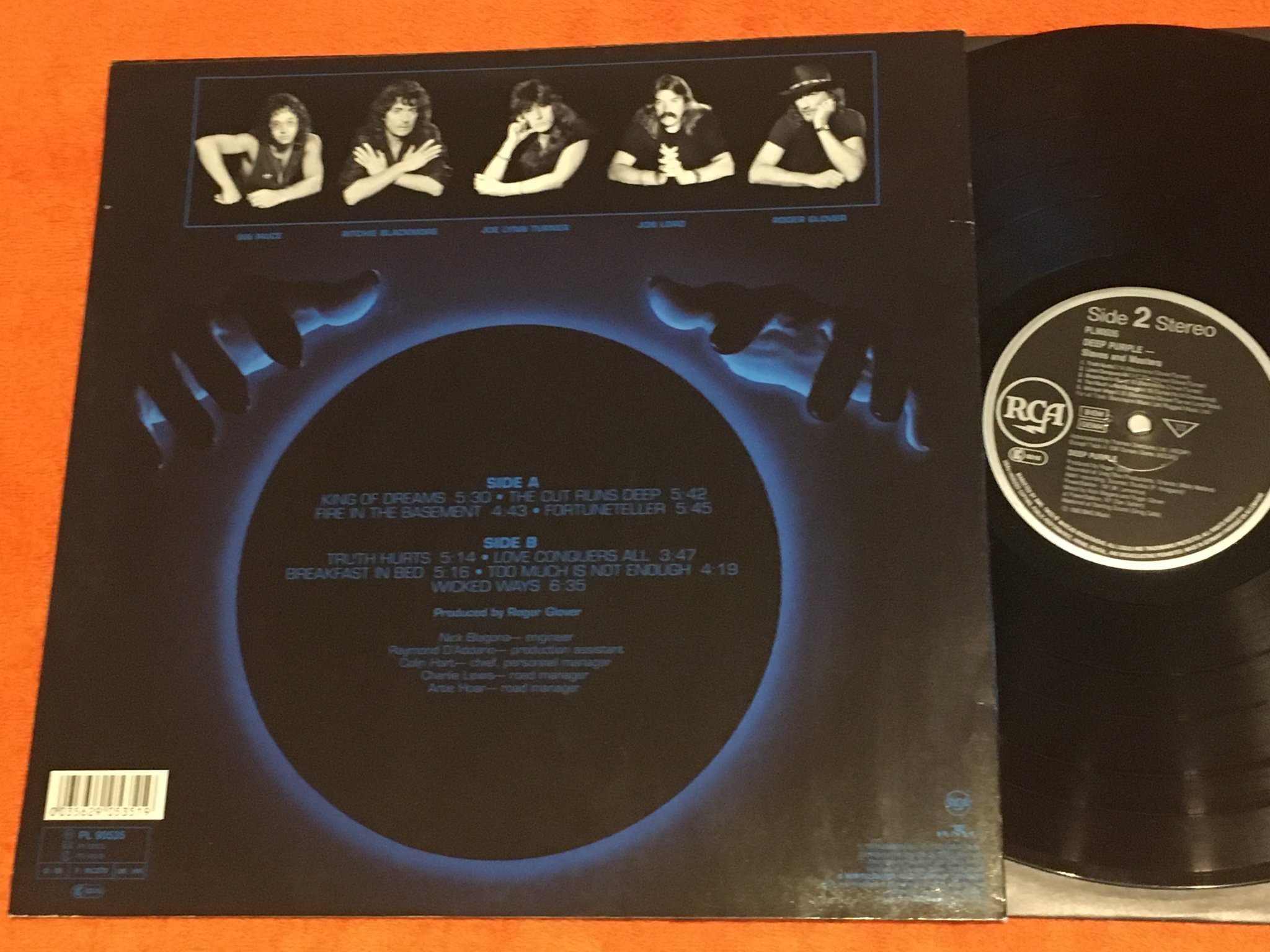 Omslagsbild för skivan DEEP PURPLE slaves and masters LP -90 RCA PL 90535  