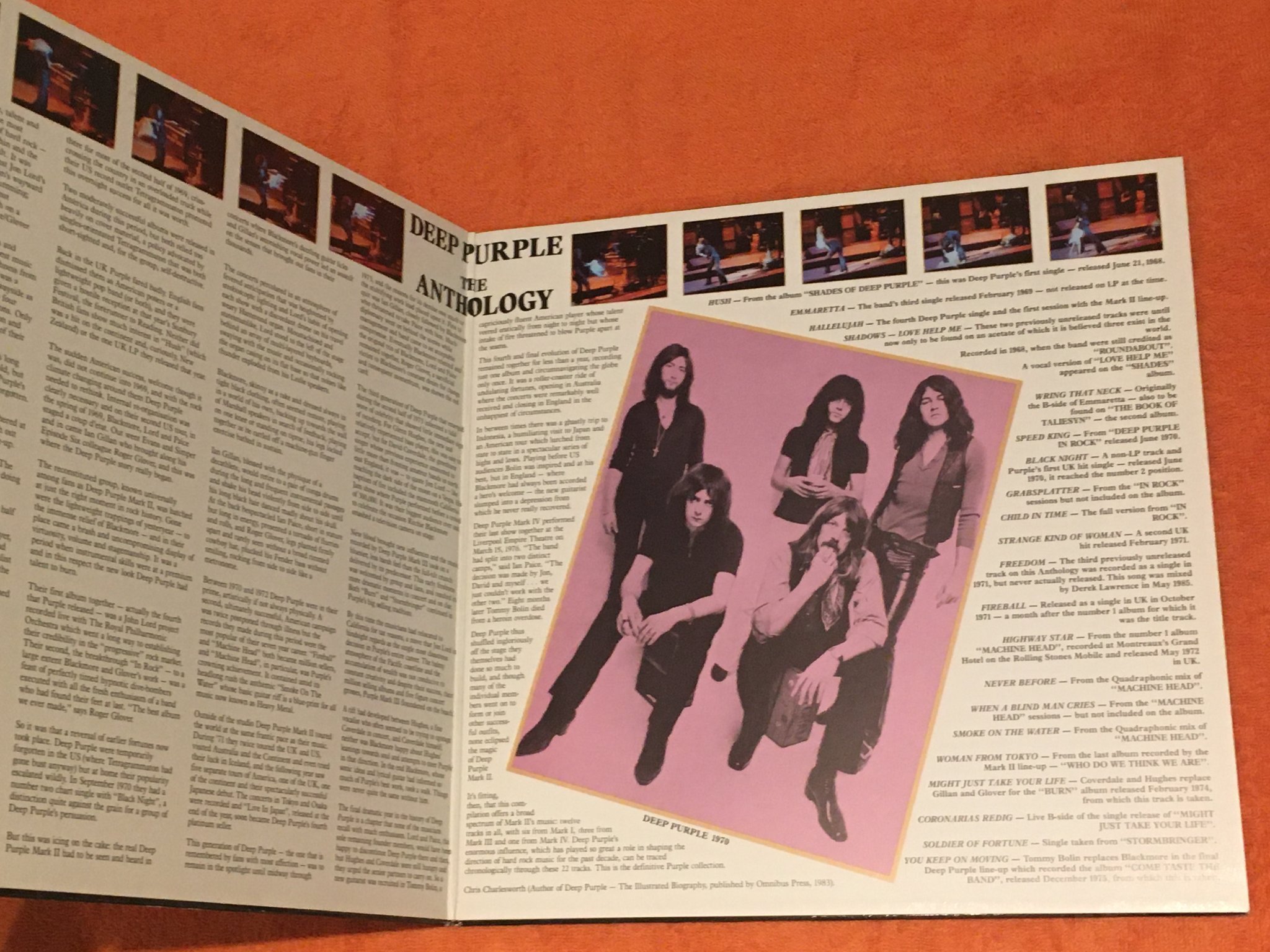 Omslagsbild för skivan DEEP PURPLE the anthology 2xLP -85 Hol HARVEST 1A 164-26 0612 3