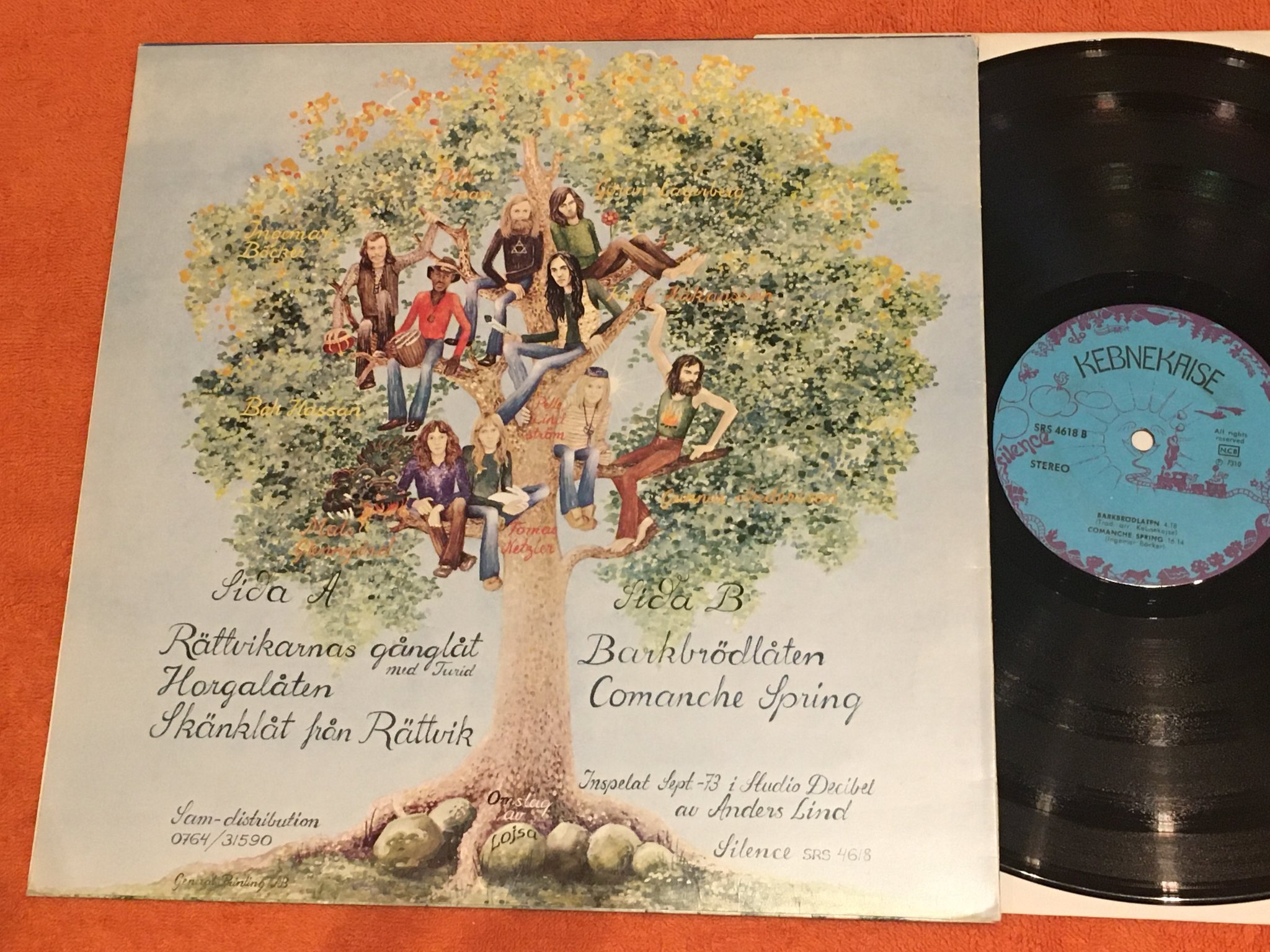 Omslagsbild för skivan KEBNEKAISE - II LP -73 Swe SILENCE SRS 4618