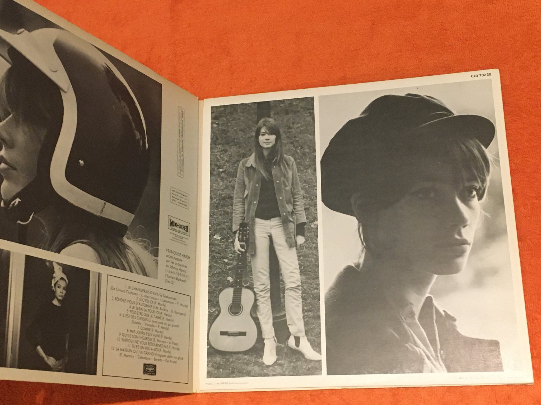 Omslagsbild för skivan FRANCOISE HARDY Francoise LP -66 Fra DISQUES VOGUE CLD 702 30