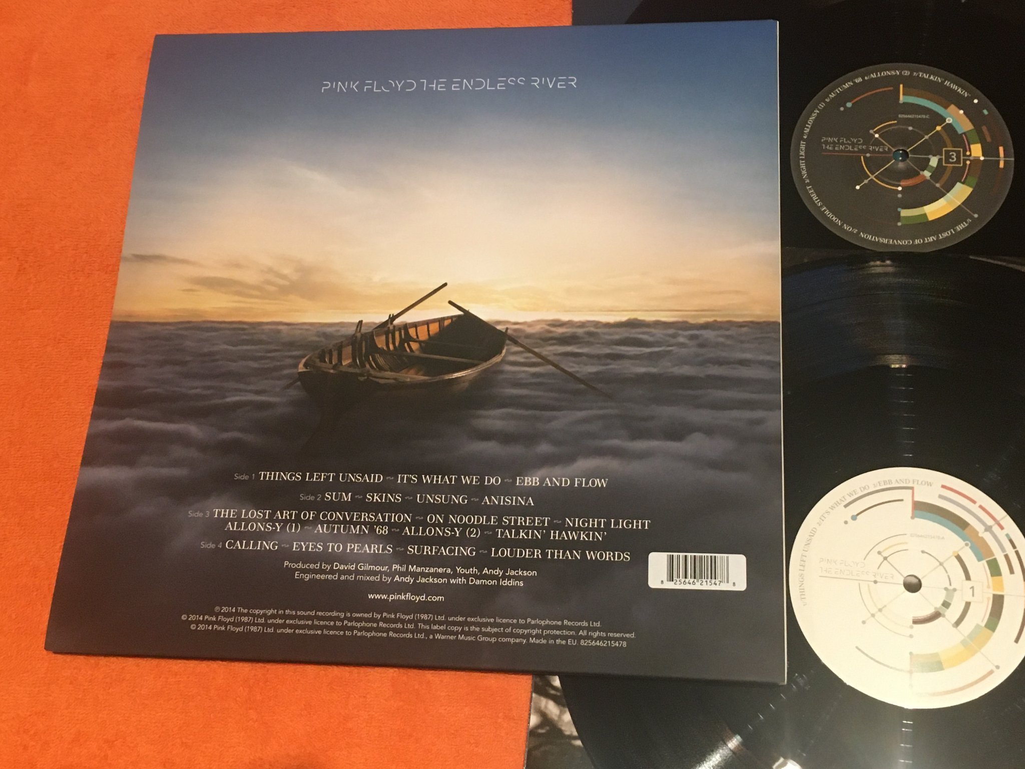 Omslagsbild för skivan PINK FLOYD the endless river 2xLP 2014 PARLOPHONE 825646215478