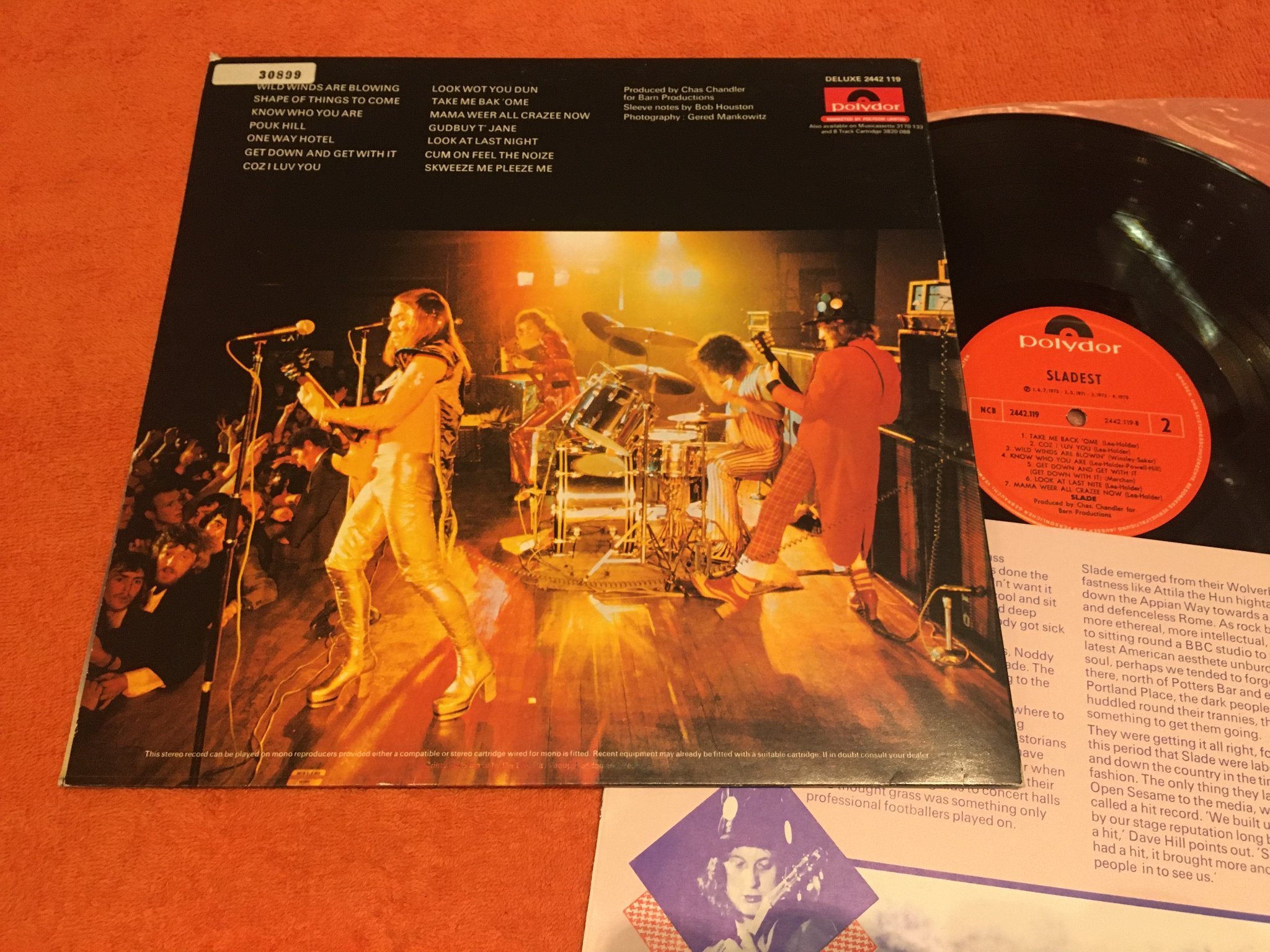 Omslagsbild för skivan SLADE sladest LP   POLYDOR 2442119