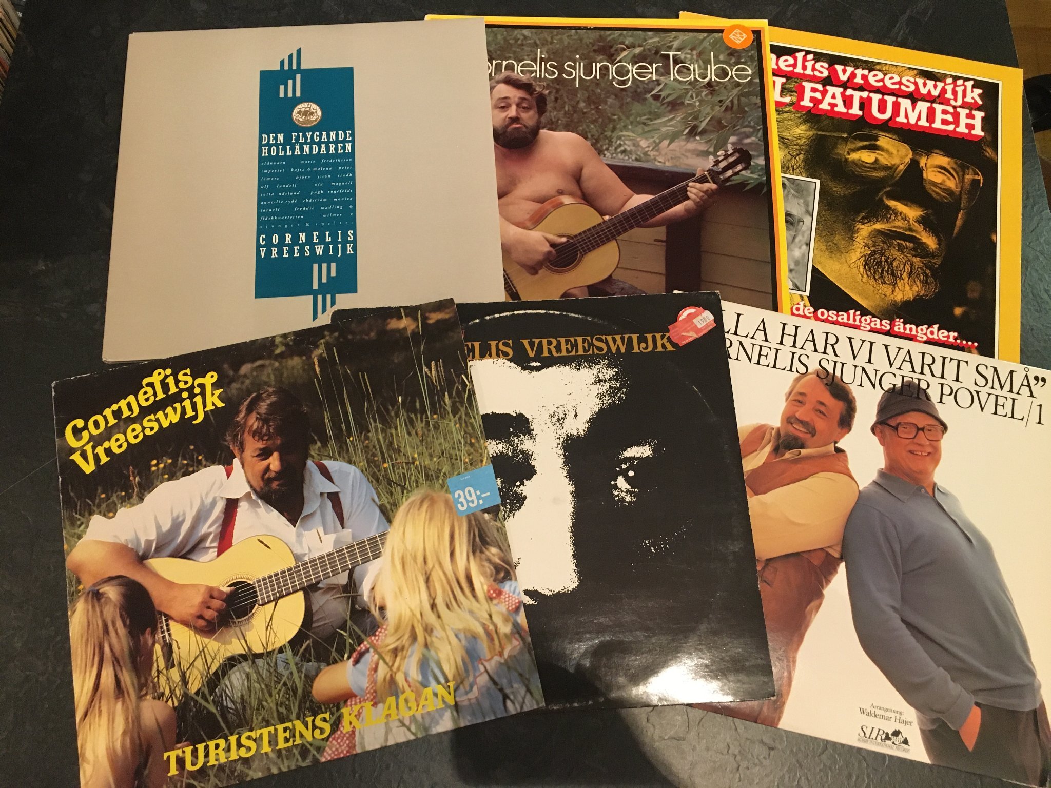 Omslagsbild för skivan 12 st CORNELIS VREEJSWIJK skivorna är i blandat skick
