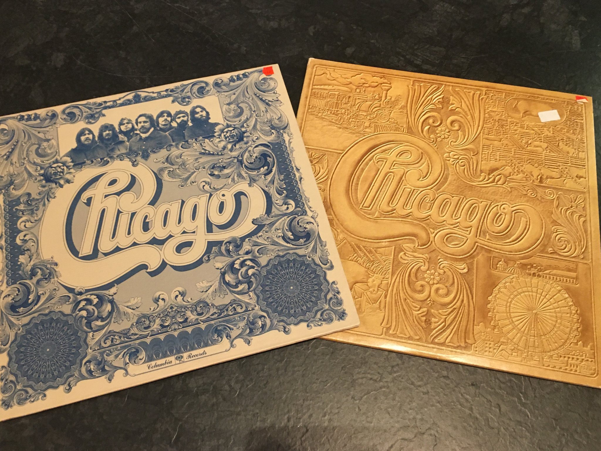 Omslagsbild för skivan 8 st CHICAGO skivorna är i blandat skick