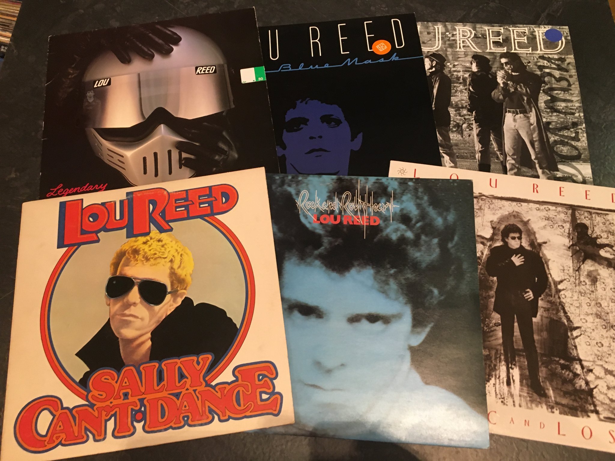 Omslagsbild för skivan 12 st LOU REED skivorna är i blandat skick