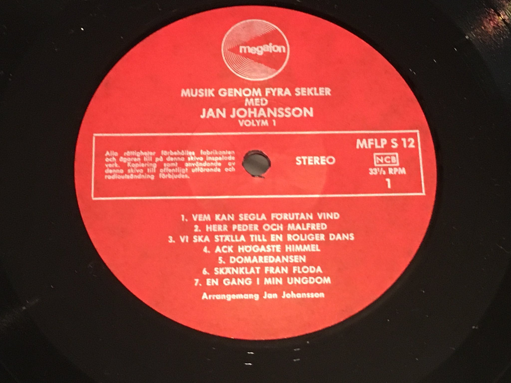 Omslagsbild för skivan JAN JOHANSSON musik genom fyra sekler 3xLP box MEGAFON jazz
