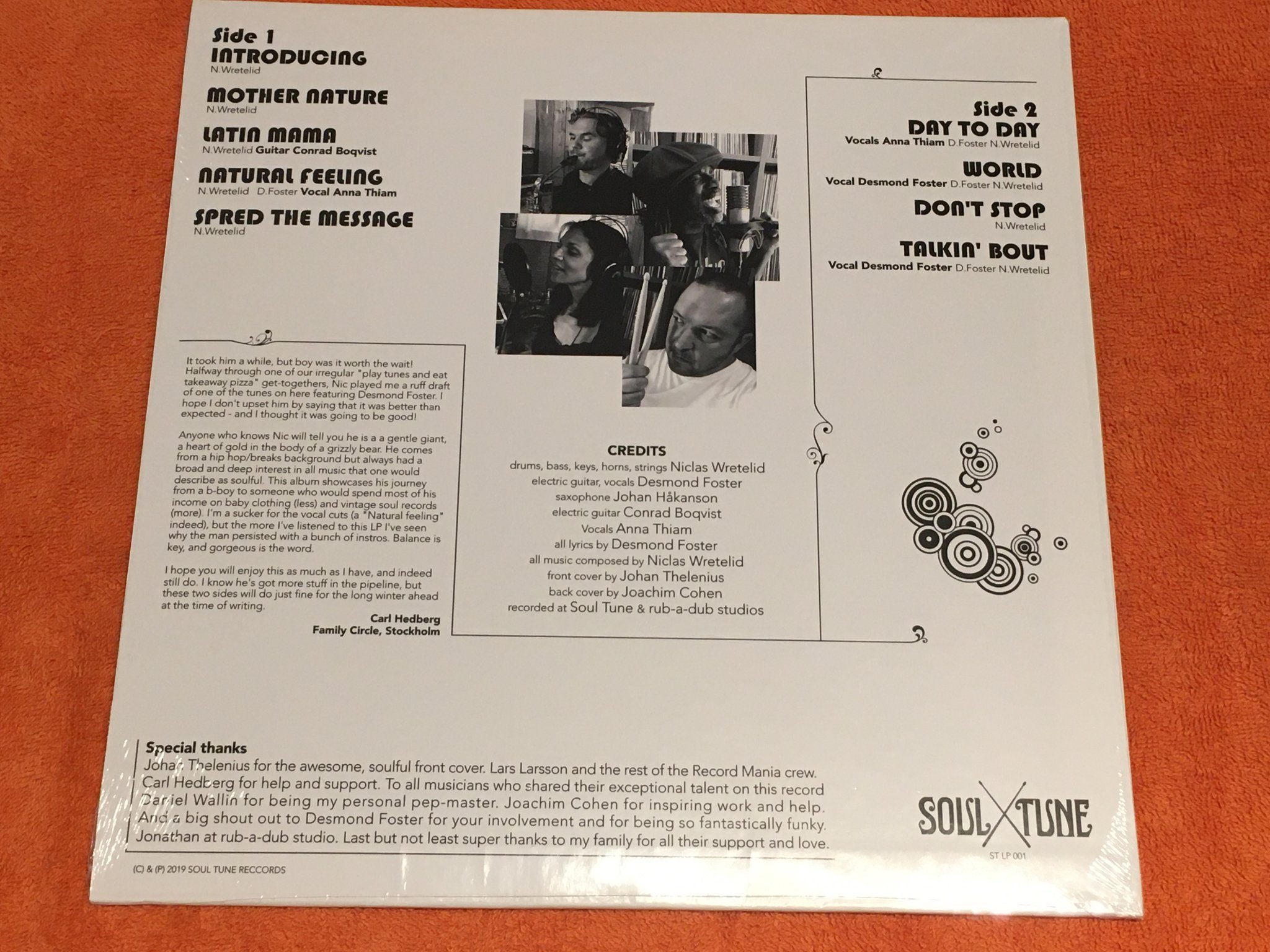 Omslagsbild för skivan SOUL TUNE ALL STARS Introducing LP 2019 Swe STLP 001 Still sealed