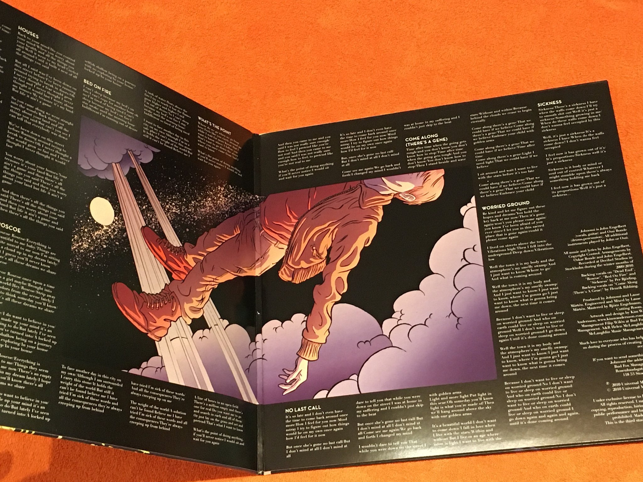 Omslagsbild för skivan JOHNOSSI mavericks LP 2010 Swe HOT STUFF rare blue vinyl COOL52