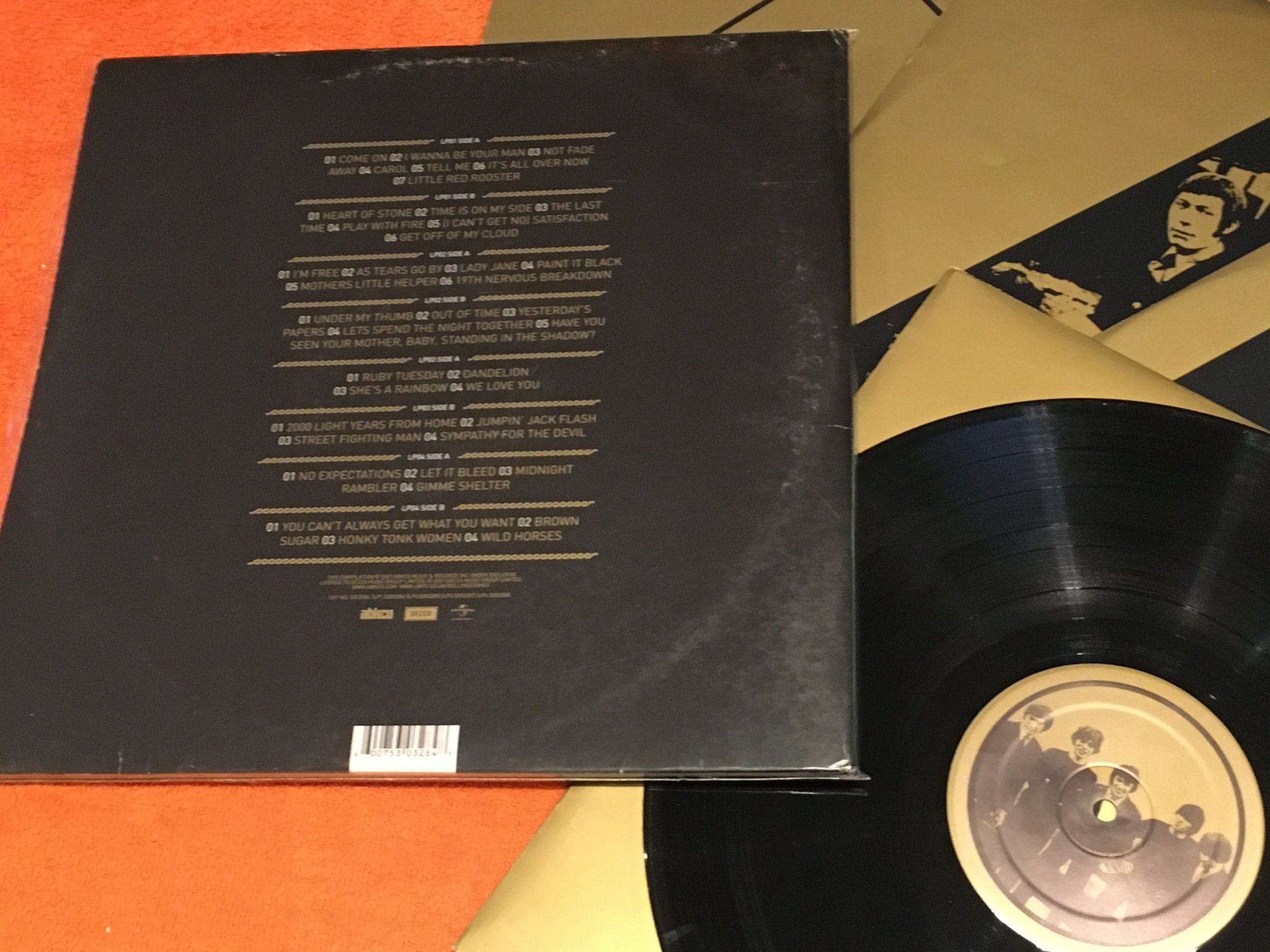 Omslagsbild för skivan THE ROLLING STONES Rolled Gold 4xLP 2007 ABKCO 5303284 rare!