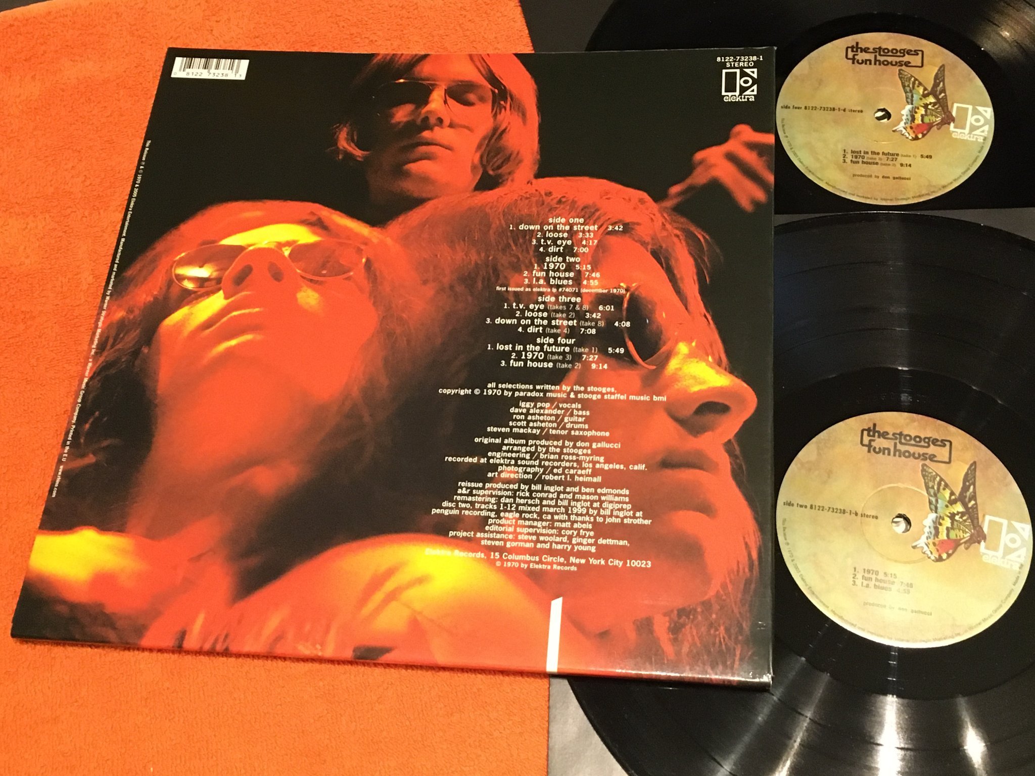 Omslagsbild för skivan THE STOOGES fun house 2xLP 2005 RHINO 8122-73238-1 