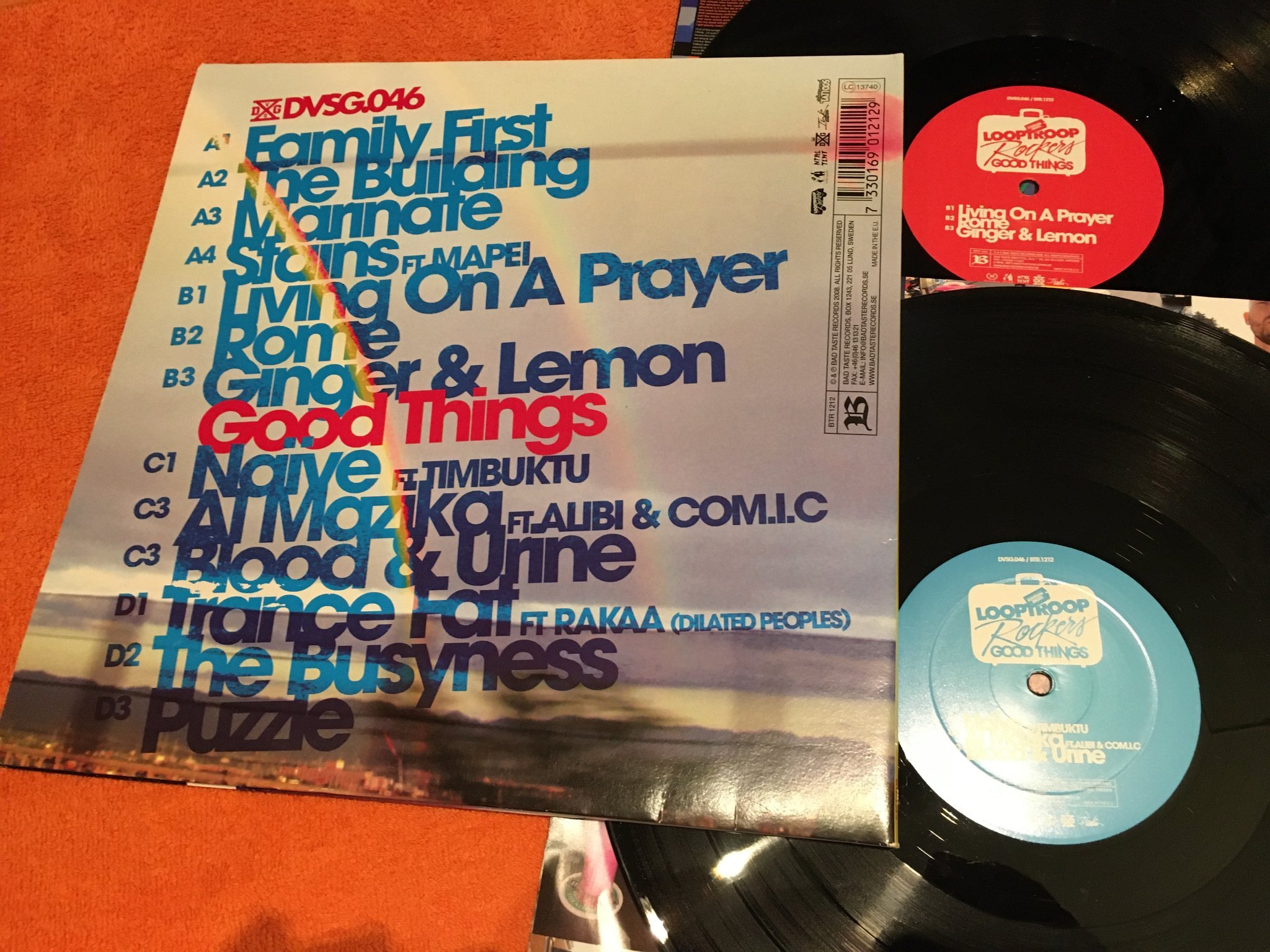 Omslagsbild för skivan LOOPTROOP ROCKERS good things 2xLP 2008 Swe DAVID VS GOLIATH DVSG 046