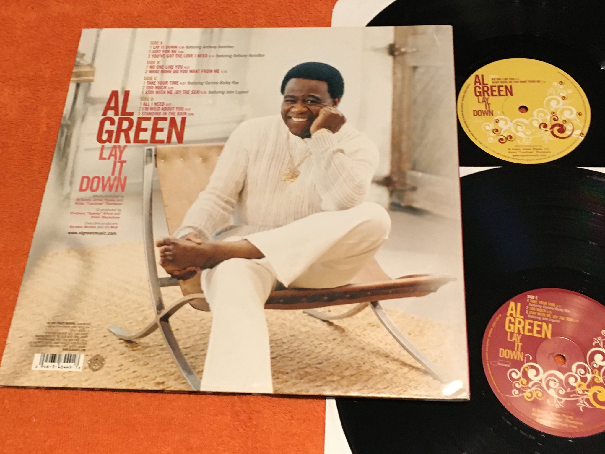 Omslagsbild för skivan AL GREEN Lay It Down 2xLP 2008 US BLUE NOTE 094634844918