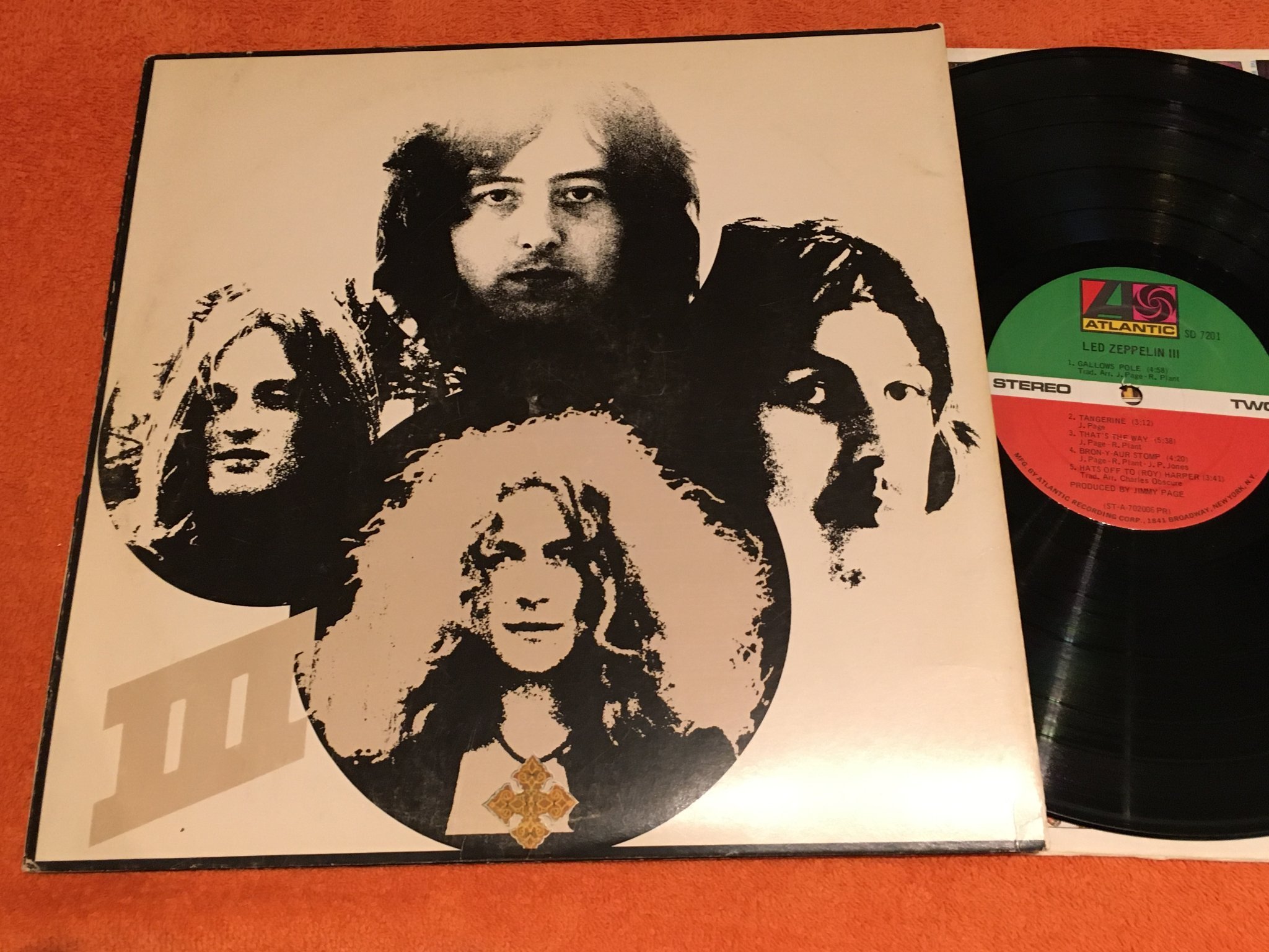 Omslagsbild för skivan LED ZEPPELIN - III LP -70 US ATLANTIC SD 7201