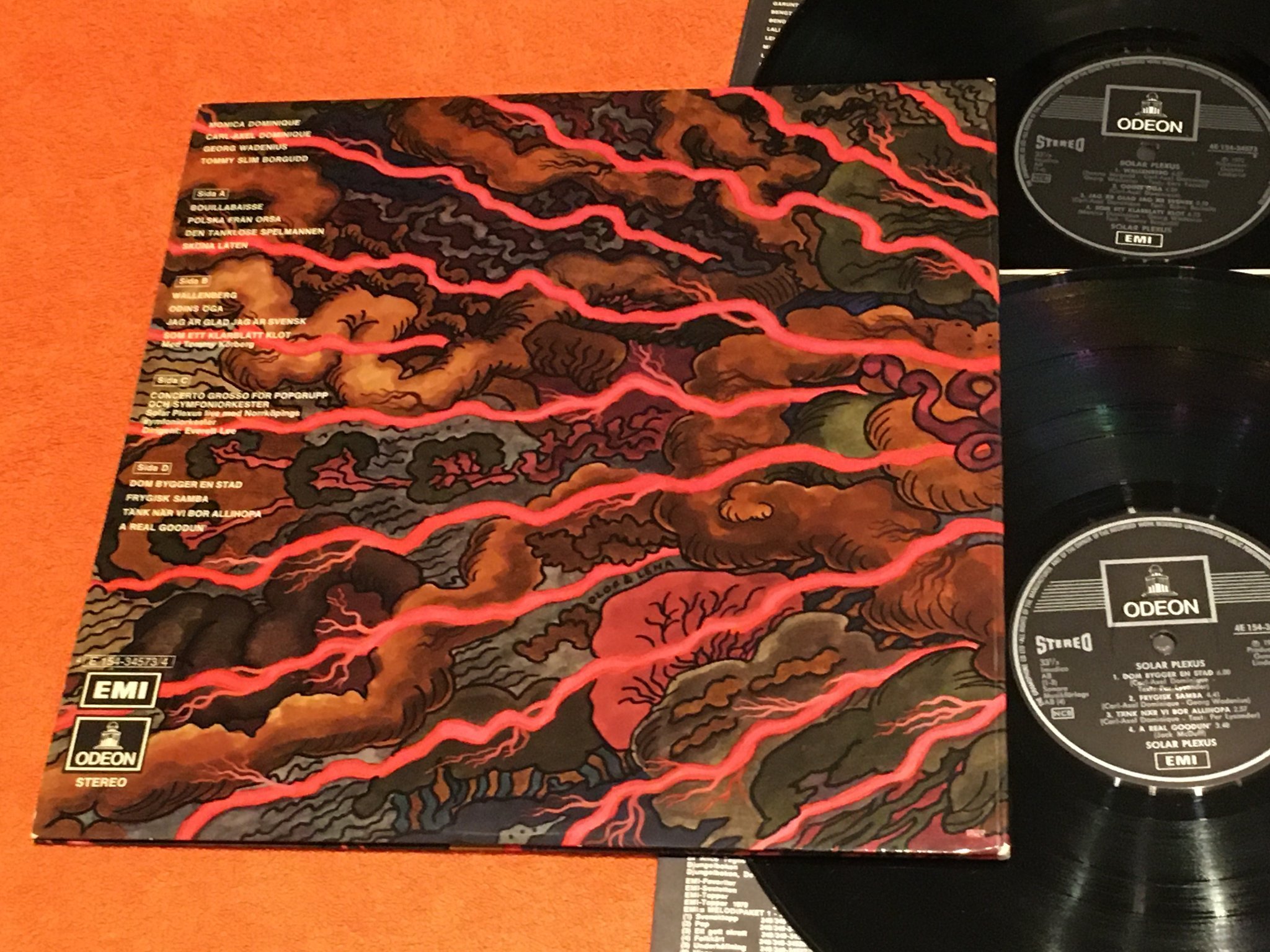 Omslagsbild för skivan SOLAR PLEXUS - s/t 2xLP -72 Swe ODEON 4E 154-34573/4