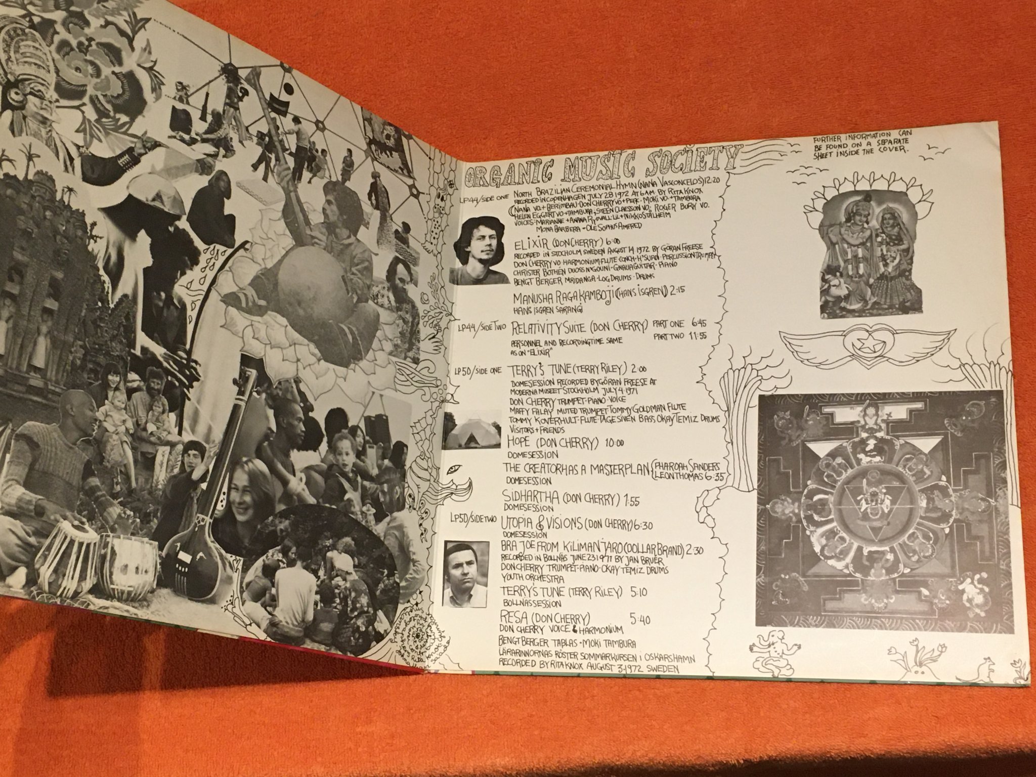 Omslagsbild för skivan DON CHERRY organic music 2xLP -73 Swe CAPRICE RIKS LP 44-50
