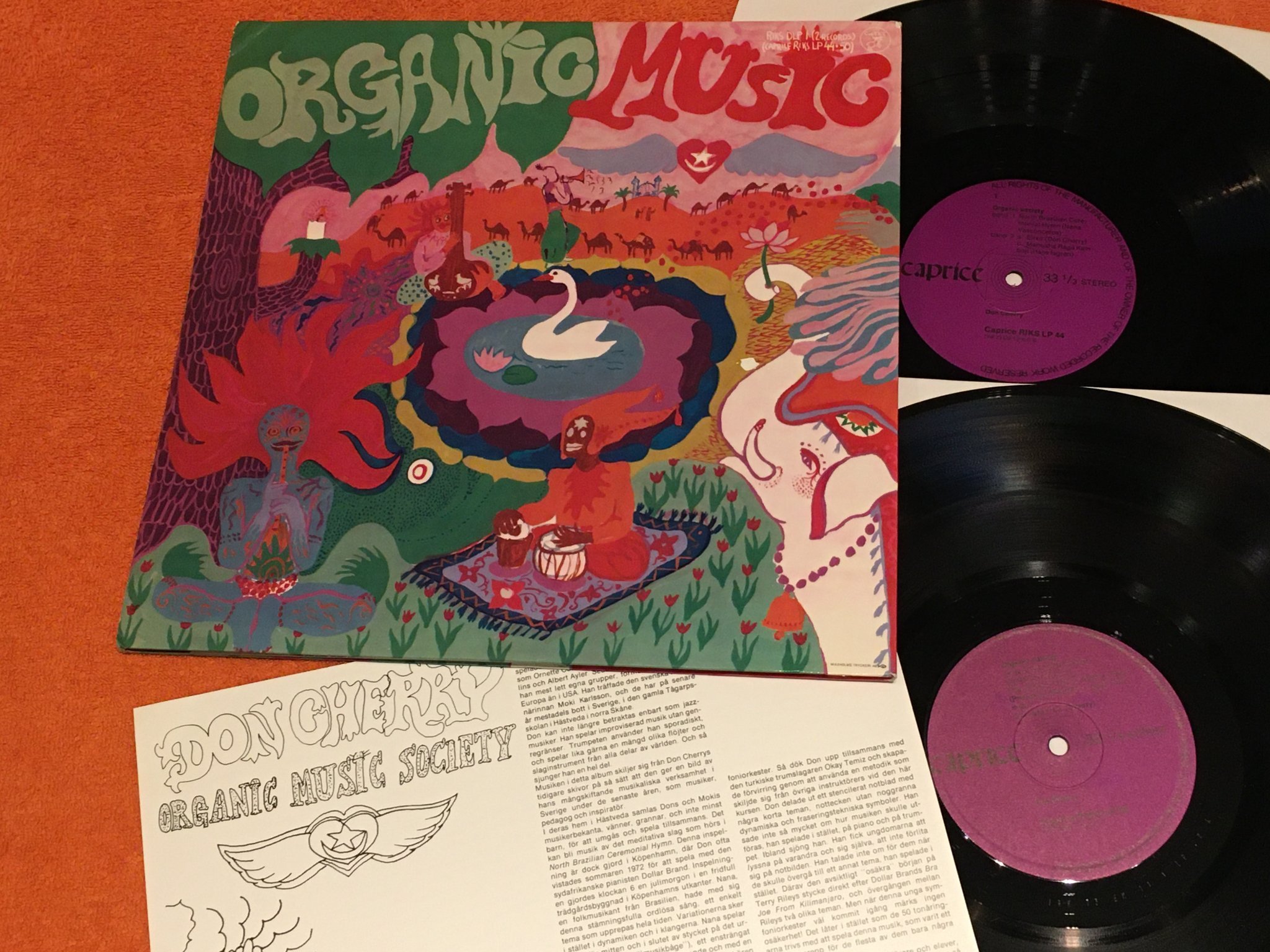 Omslagsbild för skivan DON CHERRY organic music 2xLP -73 Swe CAPRICE RIKS LP 44-50