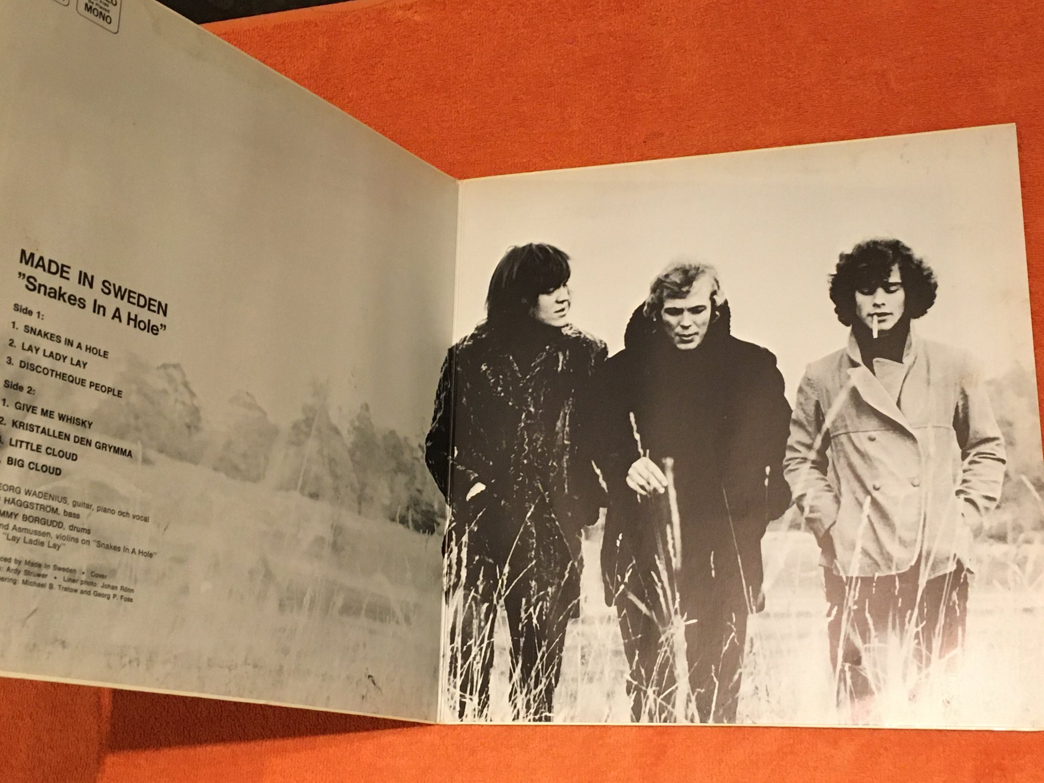 Omslagsbild för skivan MADE IN SWEDEN snakes in the hole LP -69 Swe SONET SLP-2504