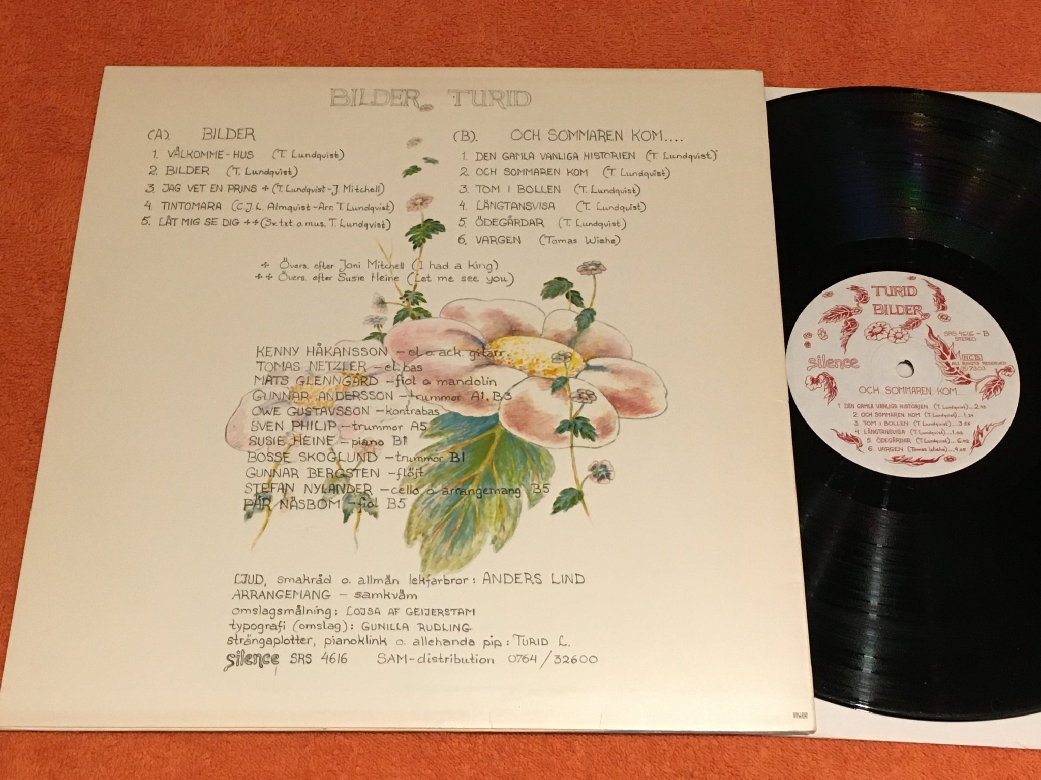 Omslagsbild för skivan TURID bilder LP -73 Swe SILENCE SRS 4616 