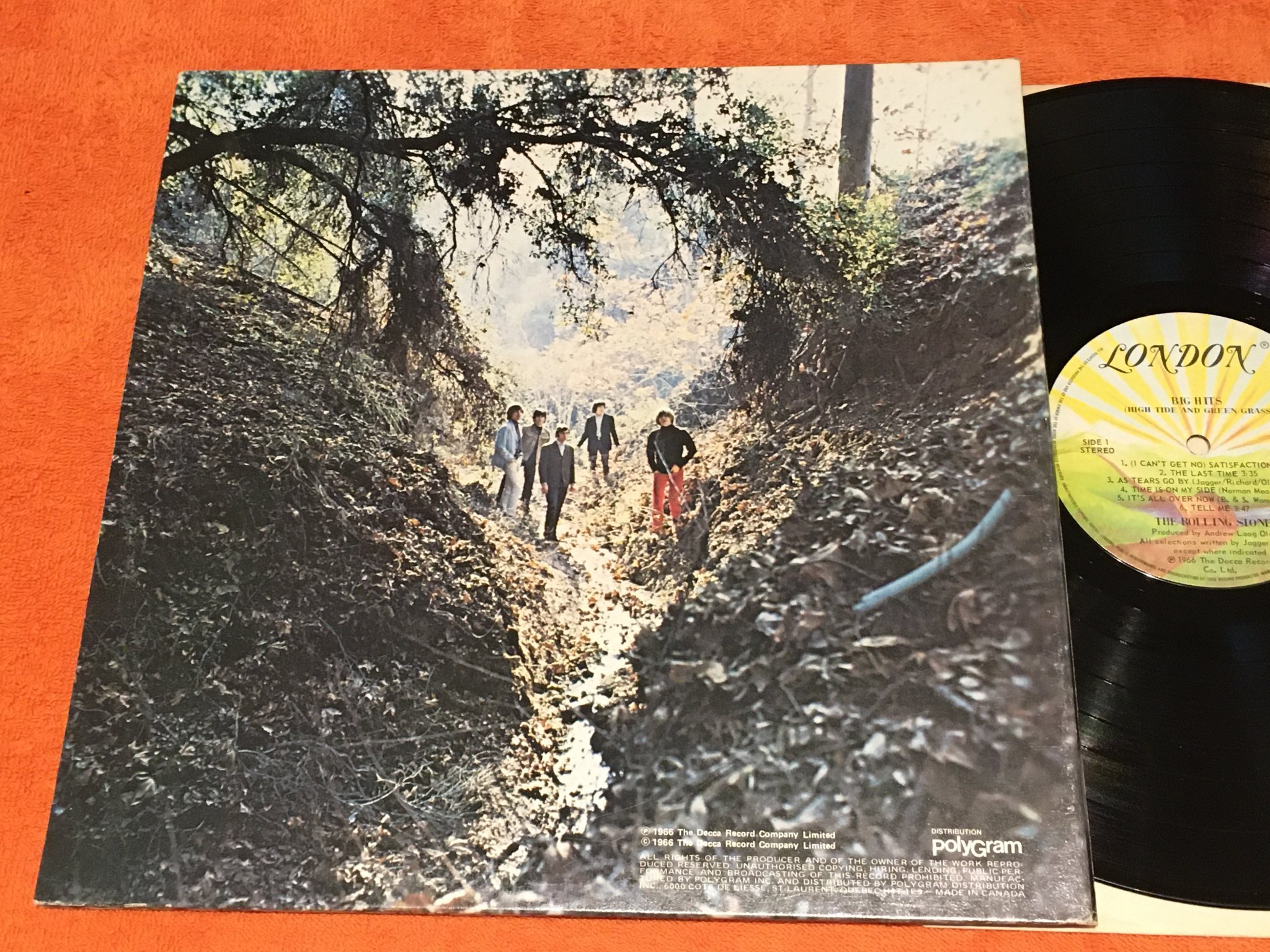 Omslagsbild för skivan ROLLING STONES big hits LP Can LONDON NPS 1