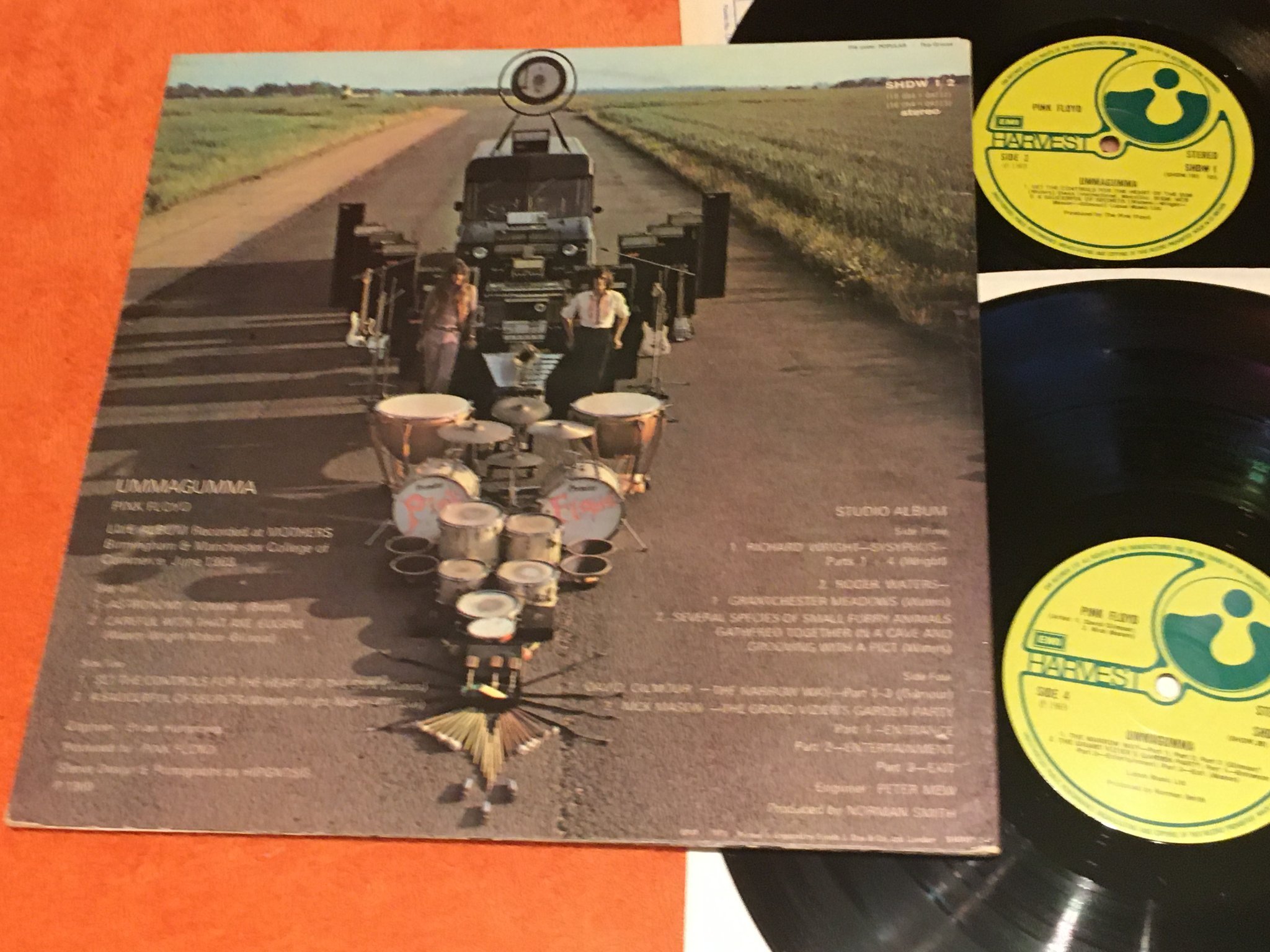Omslagsbild för skivan PINK FLOYD Ummagumma 2xLP UK HARVEST SHDW 1/2