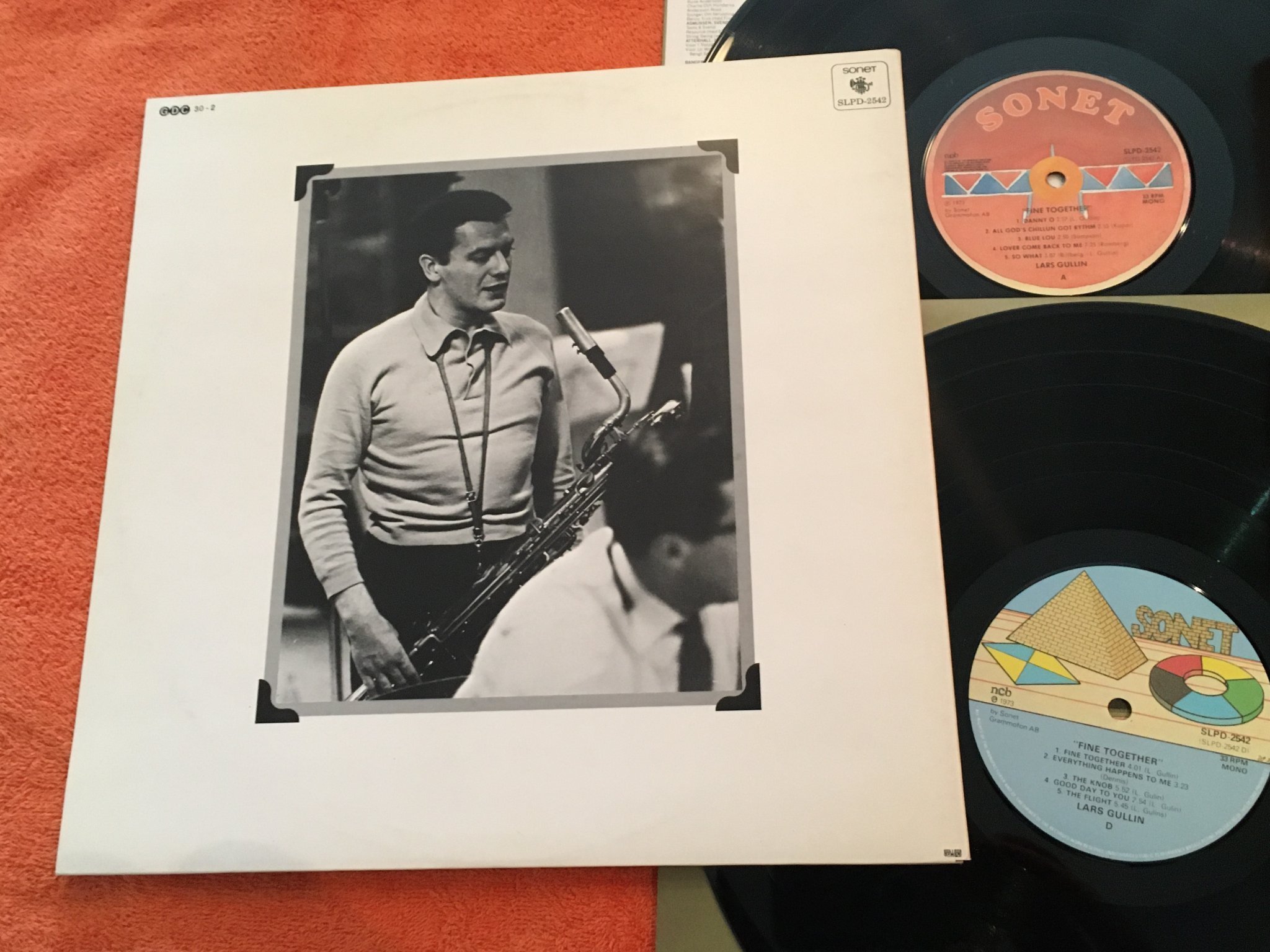 Omslagsbild för skivan LARS GULLIN Fine Together 2xLP -73 Swe SONET SLPD 2542 