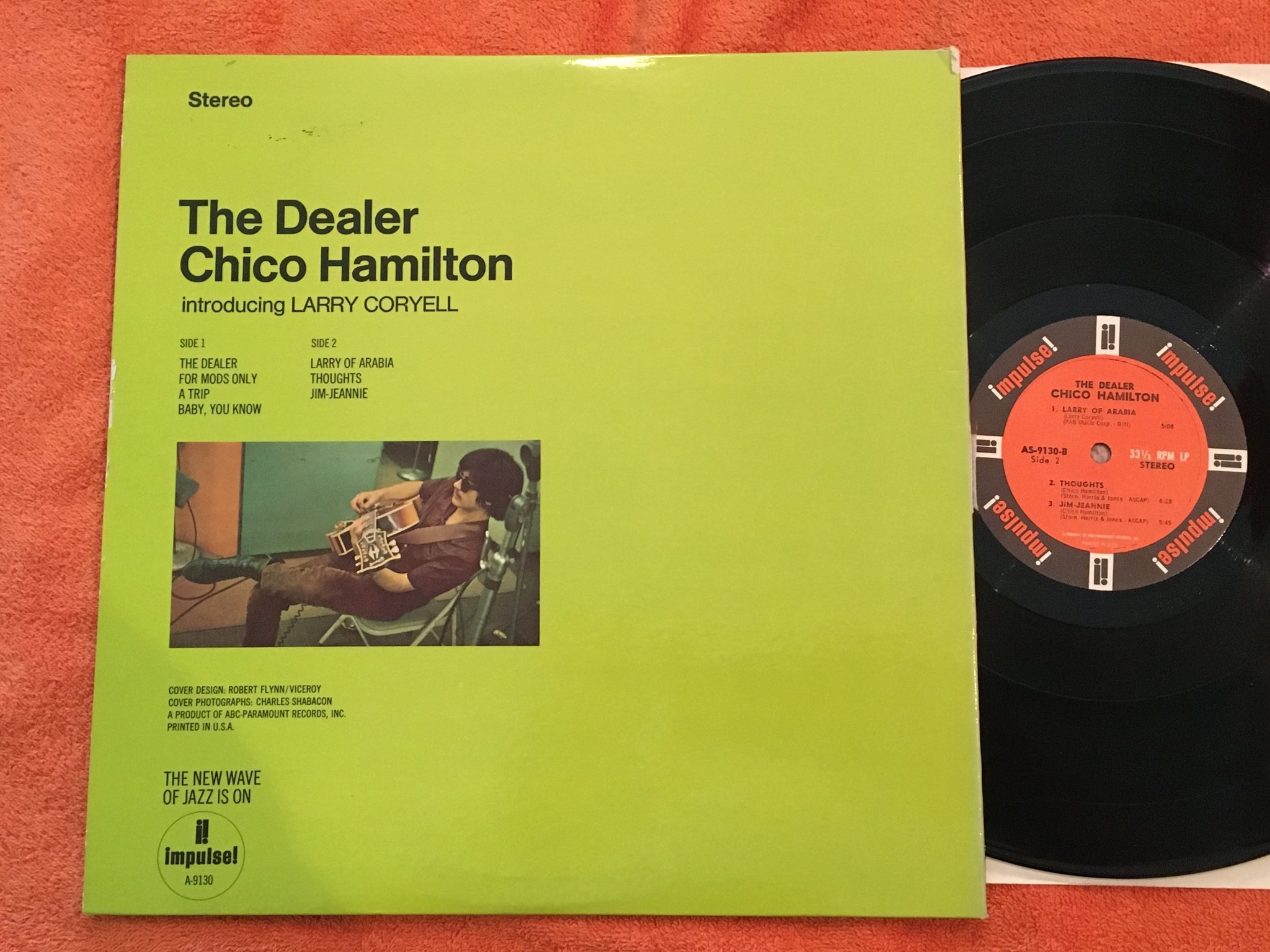 Omslagsbild för skivan CHICO HAMILTON the dealer LP -66 US IMPULSE AS-9130 BLUE BELL