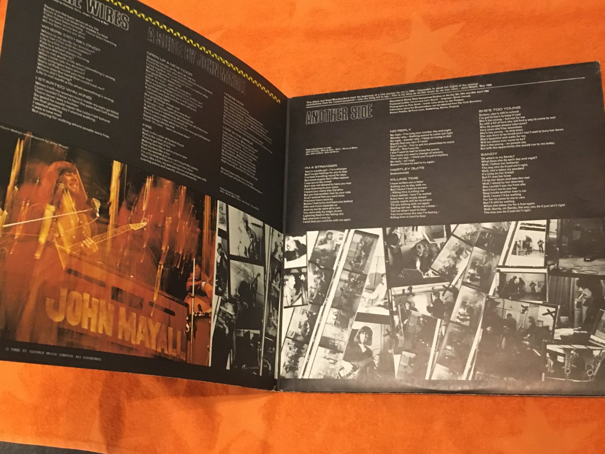 Omslagsbild för skivan JOHN MAYALL’S BLUESBREAKERS Bare Wires LP -68 UK SLK 4945