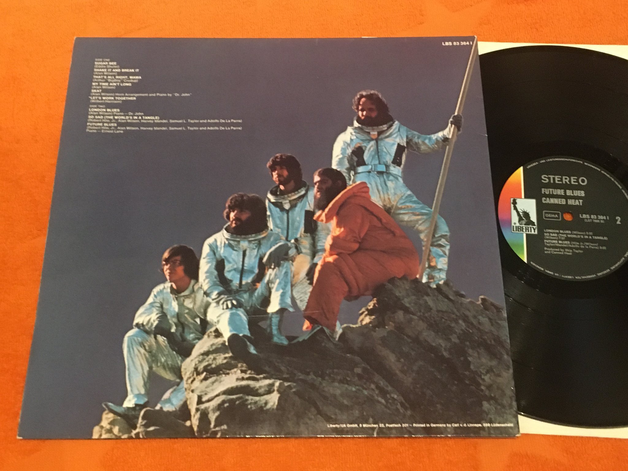 Omslagsbild för skivan CANNED HEAT future blues LP -70 Ger LIBERTY LBS 83 364 I