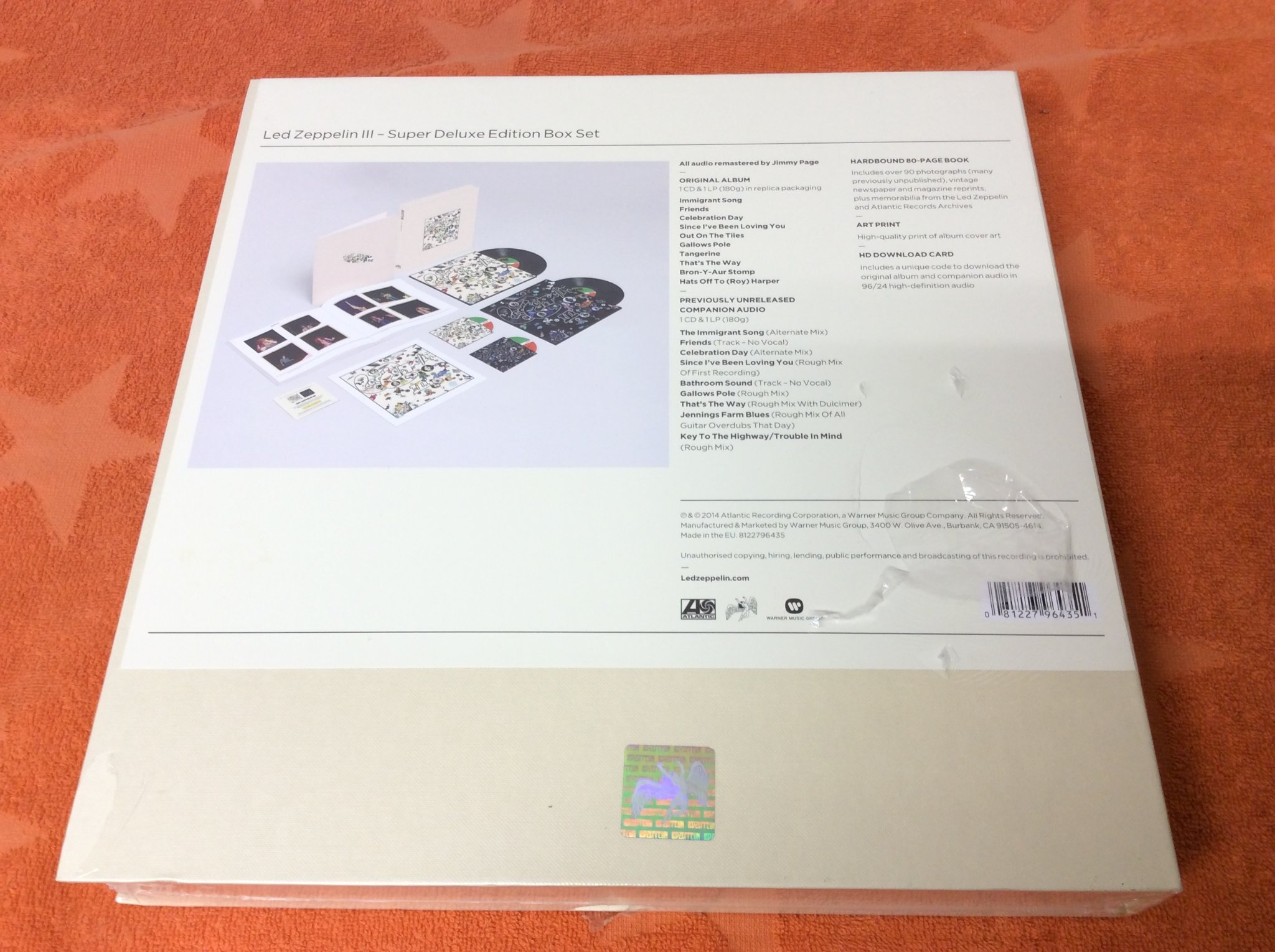 Omslagsbild för skivan LED ZEPPELIN Led Zeppelin III BOX SET 2014  ATLANTIC R2-536183