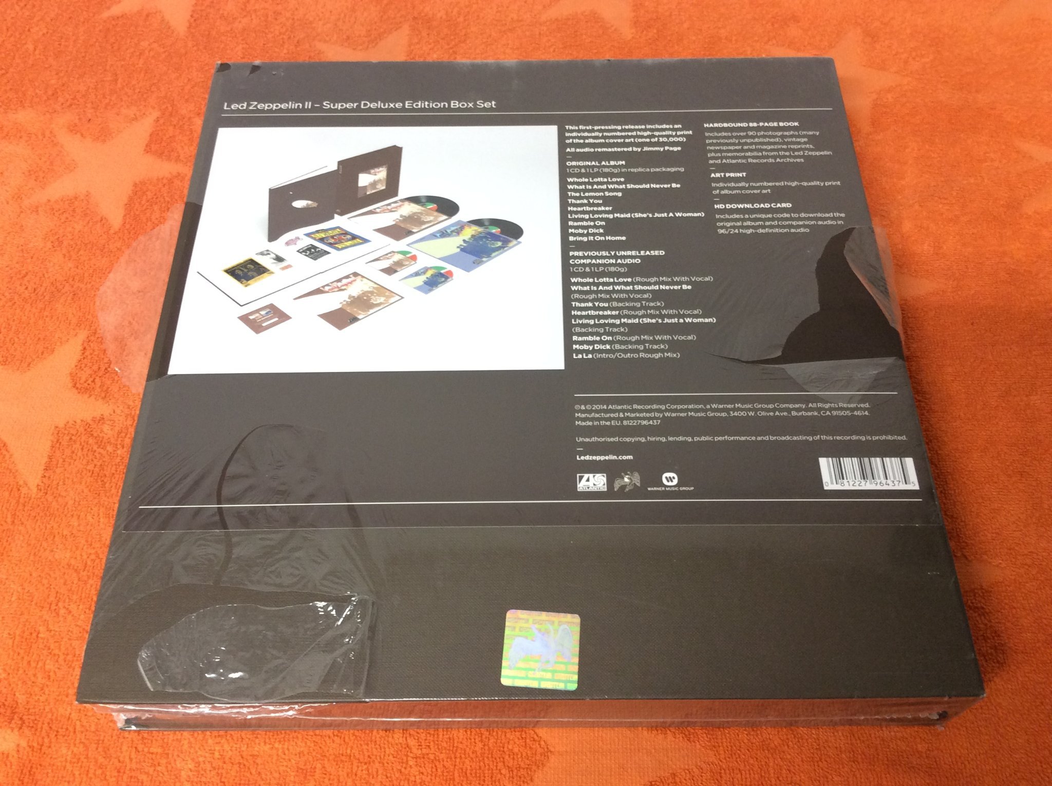 Omslagsbild för skivan LED ZEPPELIN Led Zeppelin II BOX SET 2014  ATLANTIC R2-536181