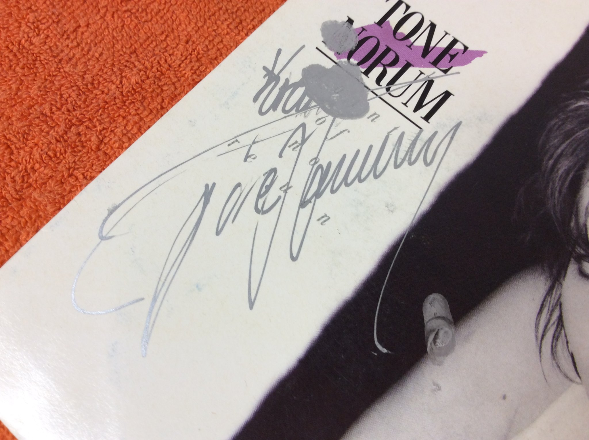 Omslagsbild för skivan TONE NORUM point of no return 7” signerad