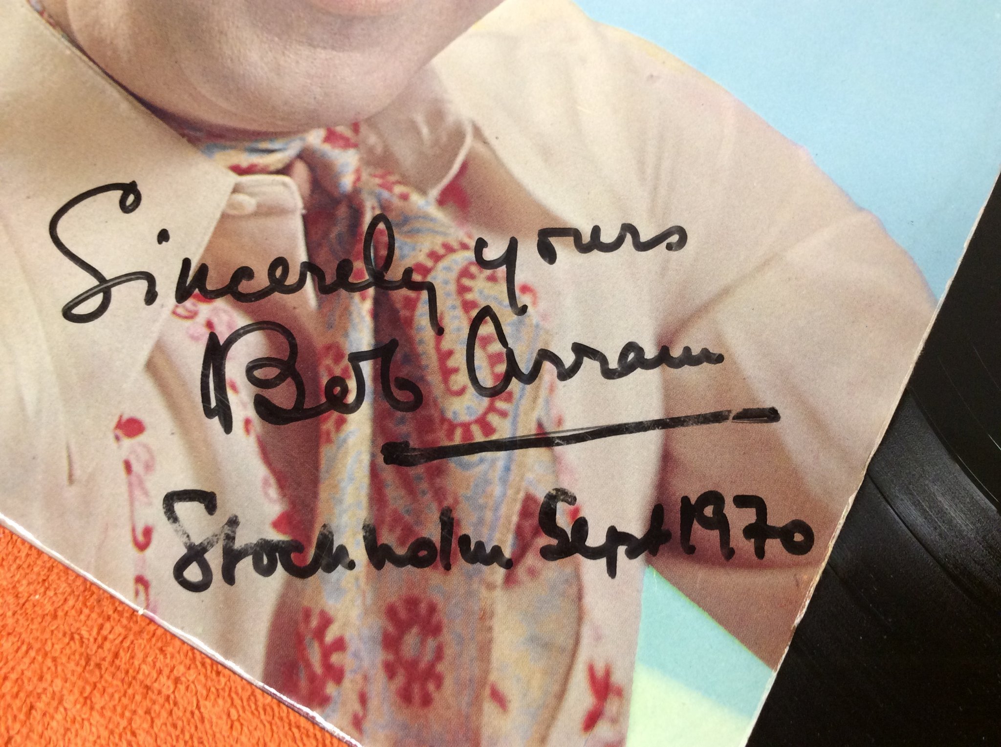 Omslagsbild för skivan BOB AZZAM & THE GREAT EXPECTATIONS LP signerad