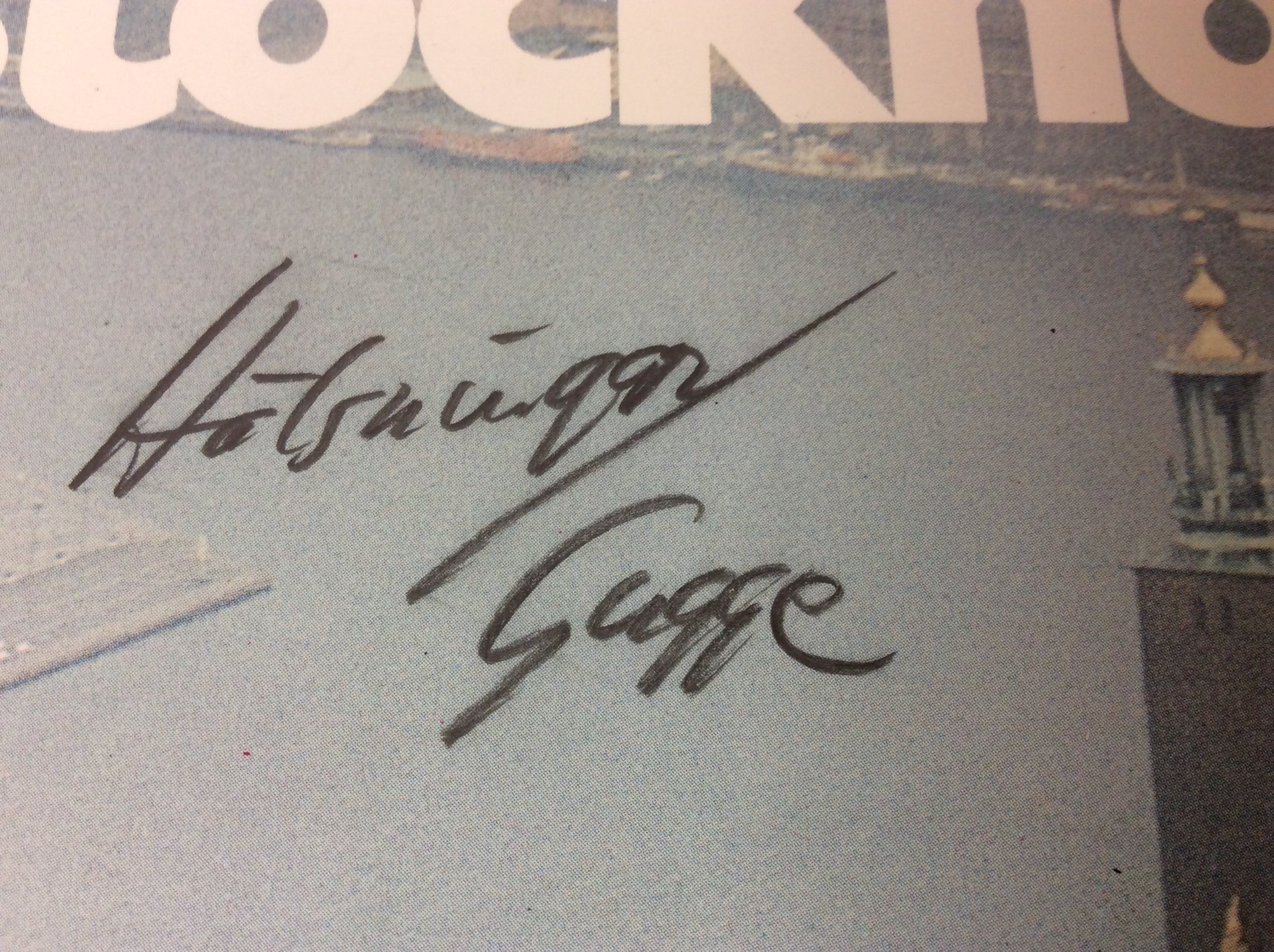 Omslagsbild för skivan GUGGE HEDRENIUS blues of Stockholm LP signed by Gugge