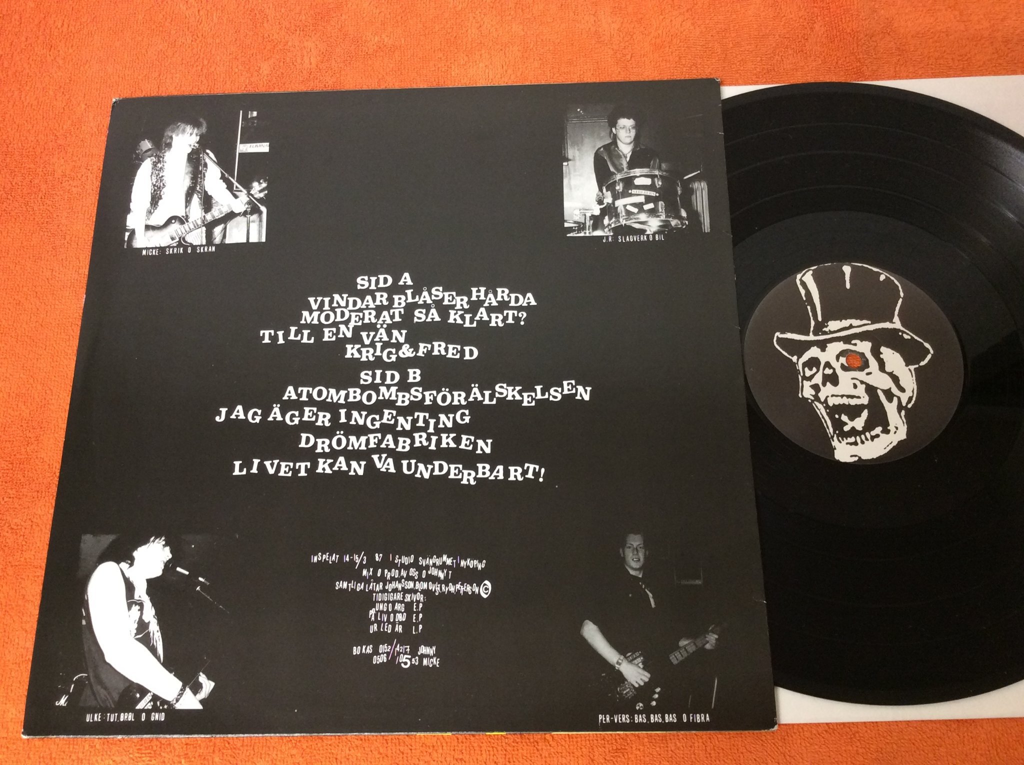 Omslagsbild för skivan STREBERS öga för öga MINI LP CBR 4 signerad av Ulke & Pelle?