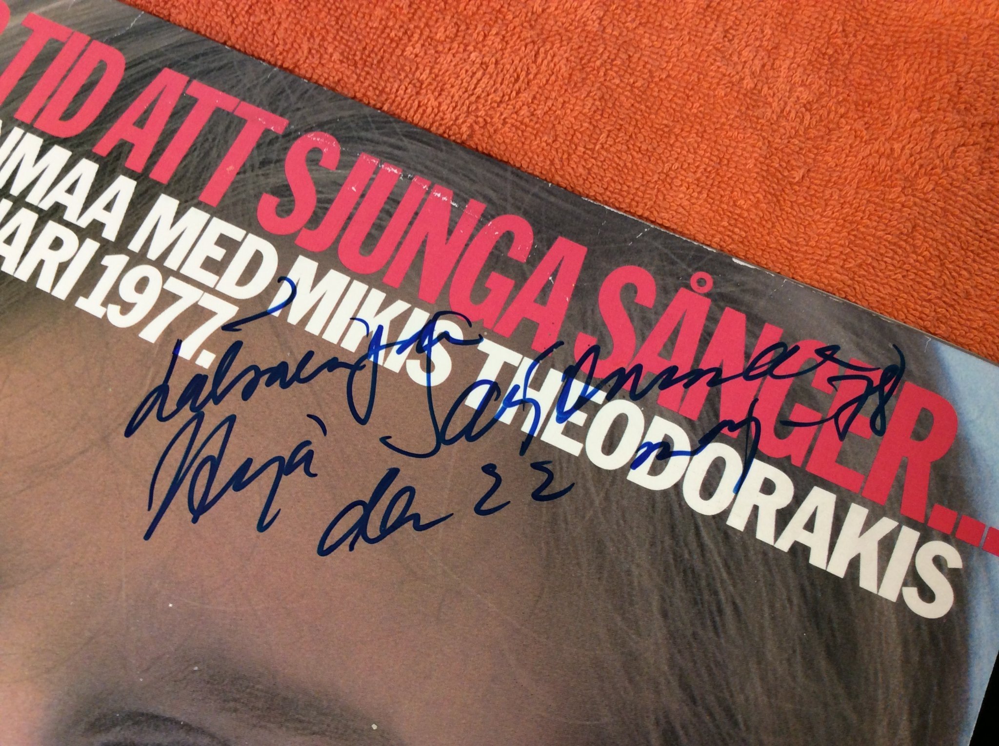 Omslagsbild för skivan ARJA SAIJONMAA det är tid att… LP signerad