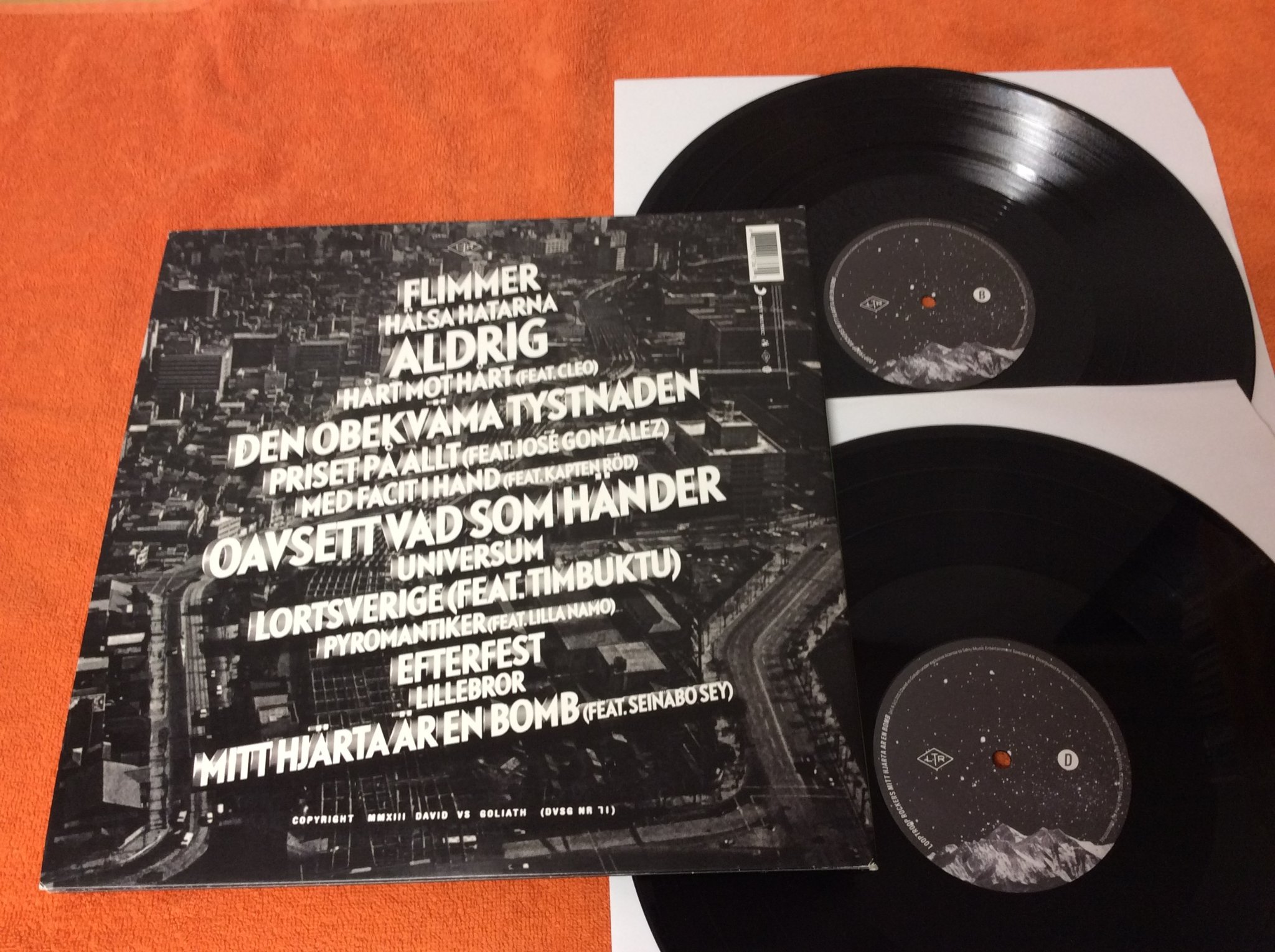 Omslagsbild för skivan LOOPTROOP ROCKERS mitt hjärta är en bomb 2xLP signerad av alla WOW!!!